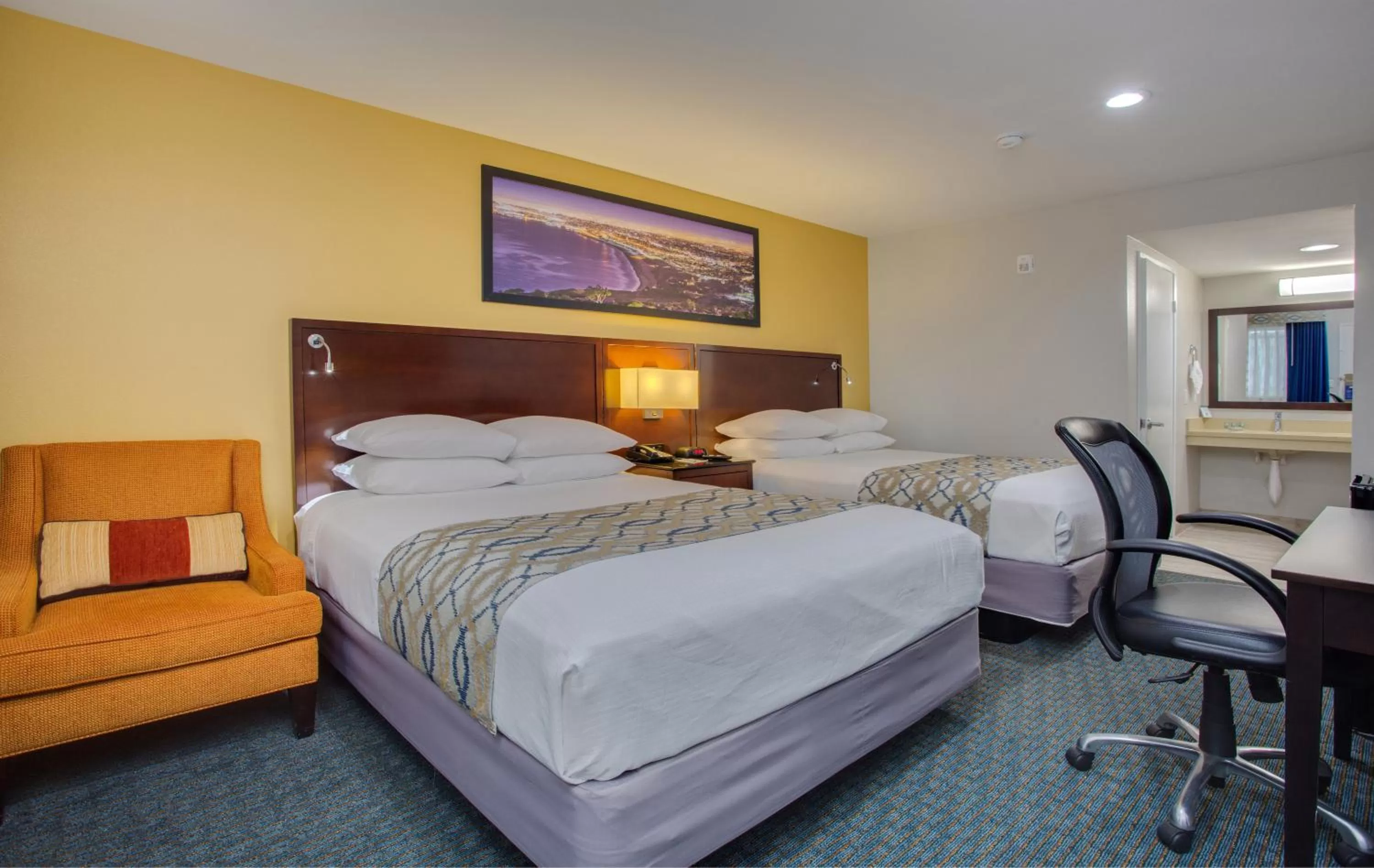 Queen Room with Two Queen Beds and Bath Tub - Disability Access in SureStay Plus Hotel by Best Western Chula Vista West