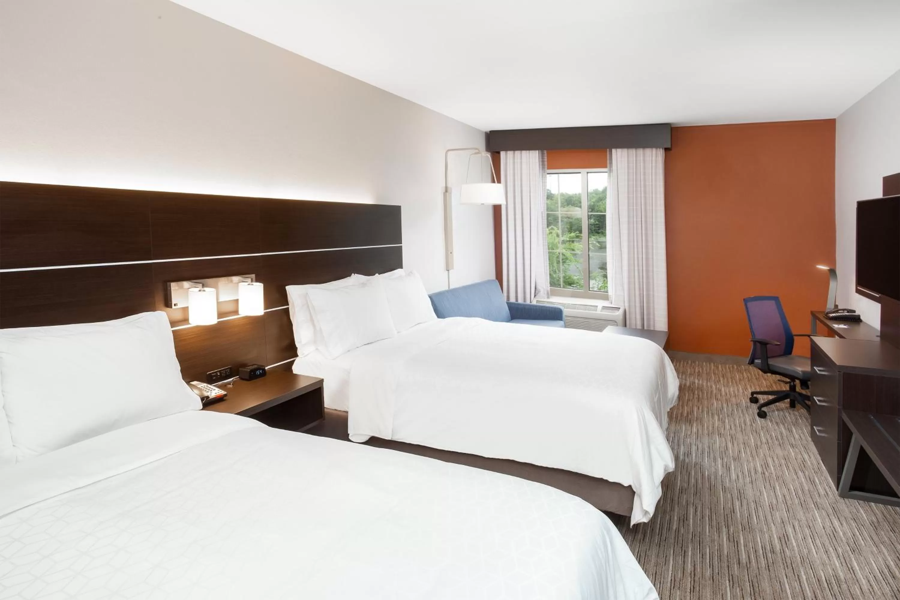 Standard Queen Room with Two Queen Beds - Extra Floor Space in Holiday Inn Express Haskell-Wayne Area by IHG