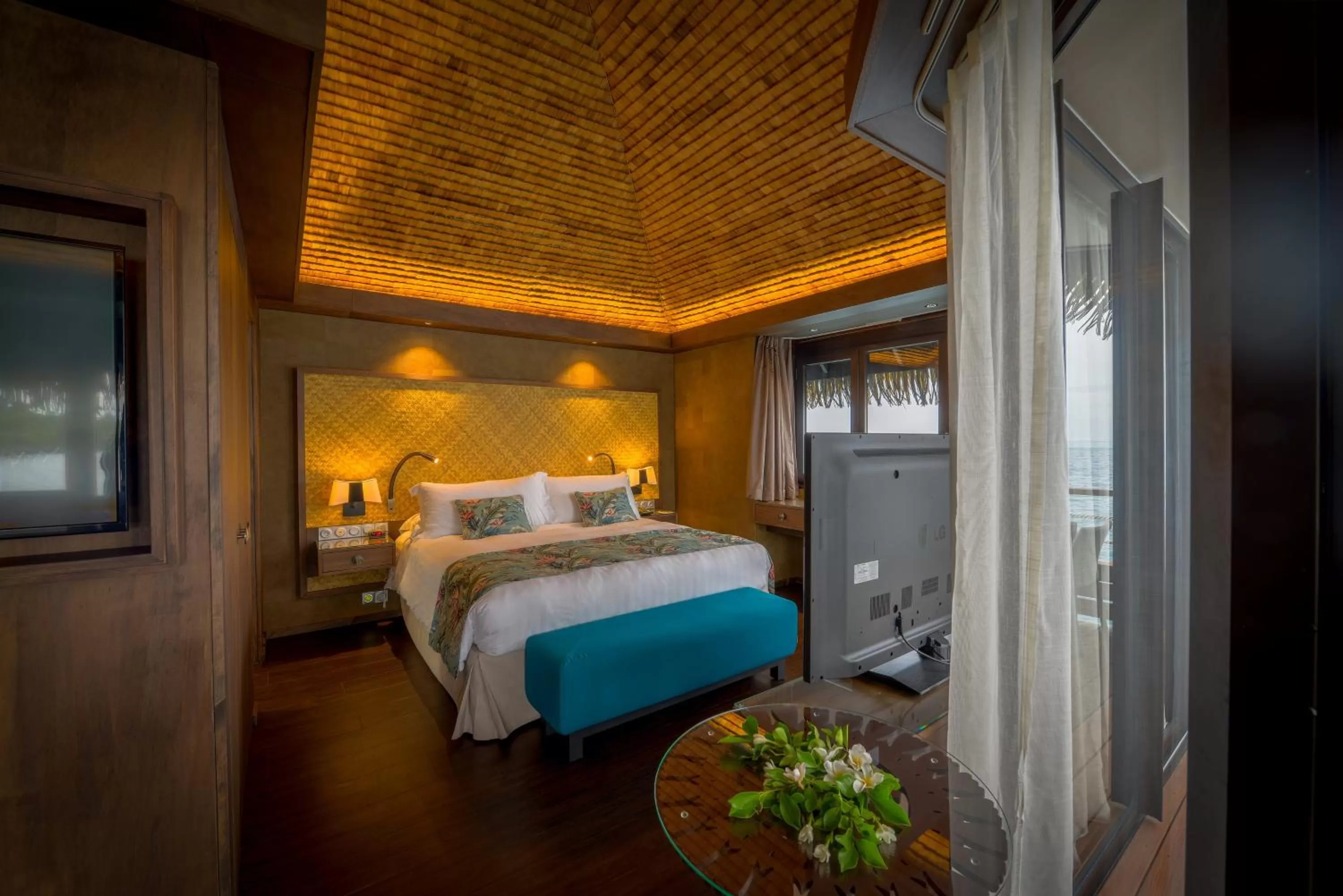 Premium Overwater King Bungalow - Moorea Island View in InterContinental Tahiti Resort & Spa, an IHG Hotel