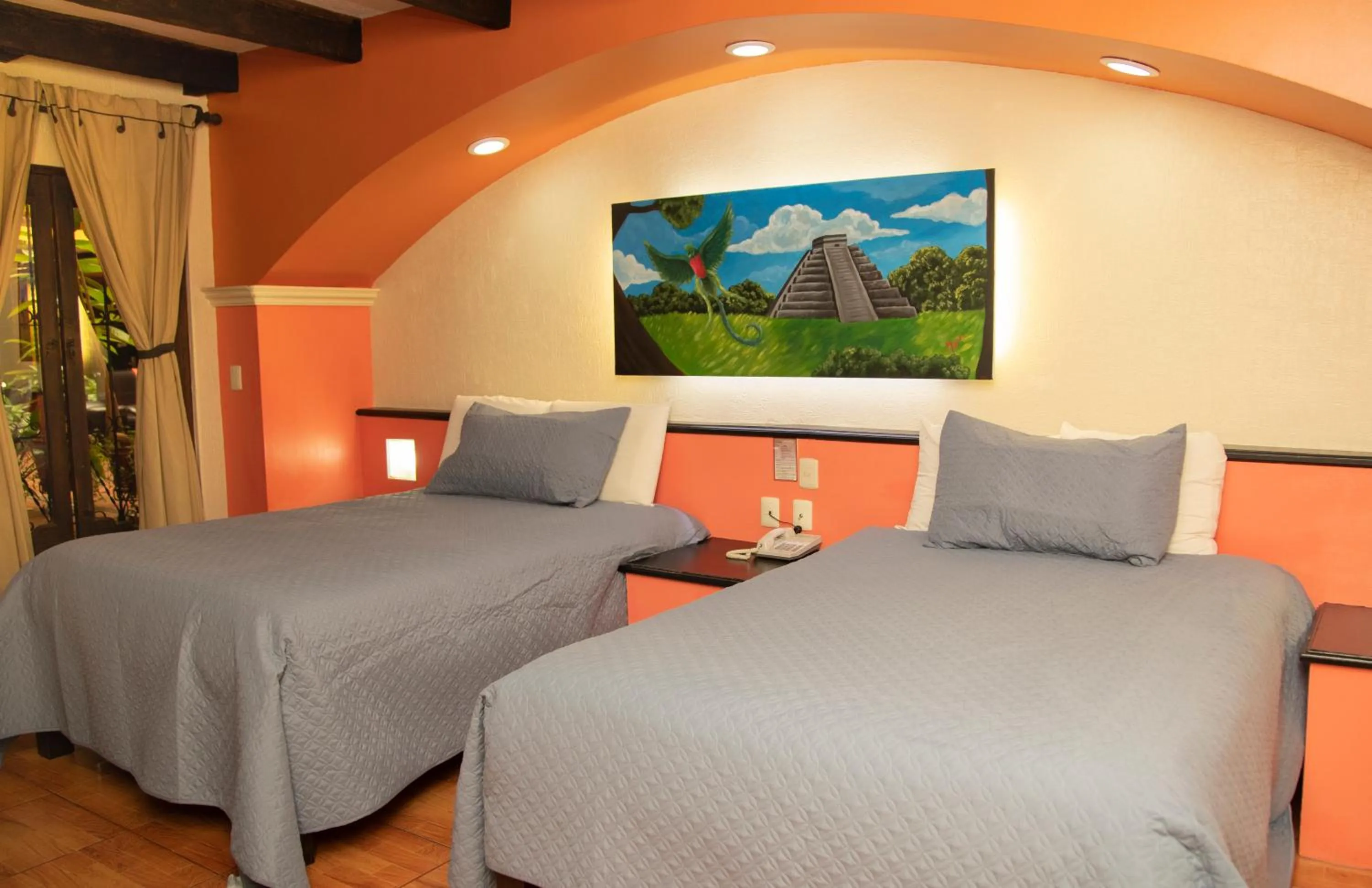 Double Room with Two Double Beds in Hotel Catedral