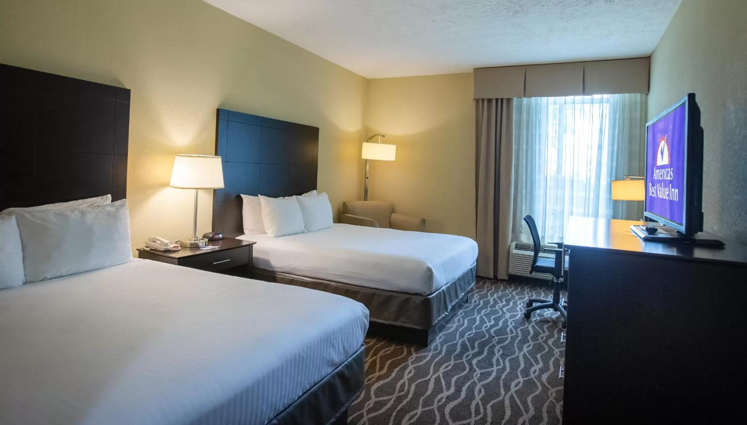 Double Room with Two Double Beds - Non-Smoking in Americas Best Value West Point