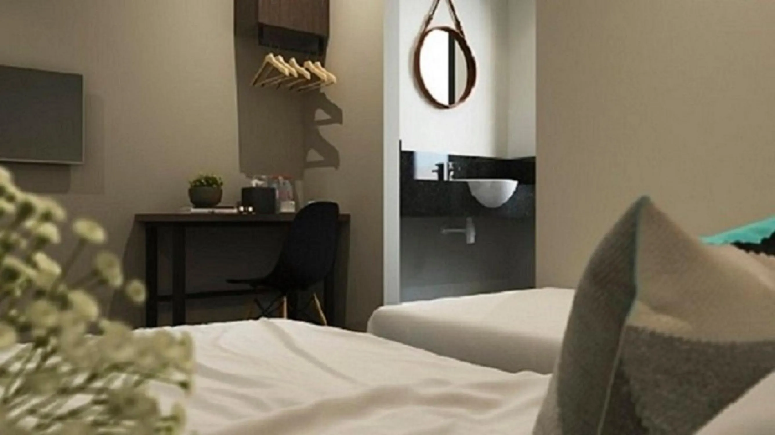  Family Room with Window (King+Single) in The Square Hotel