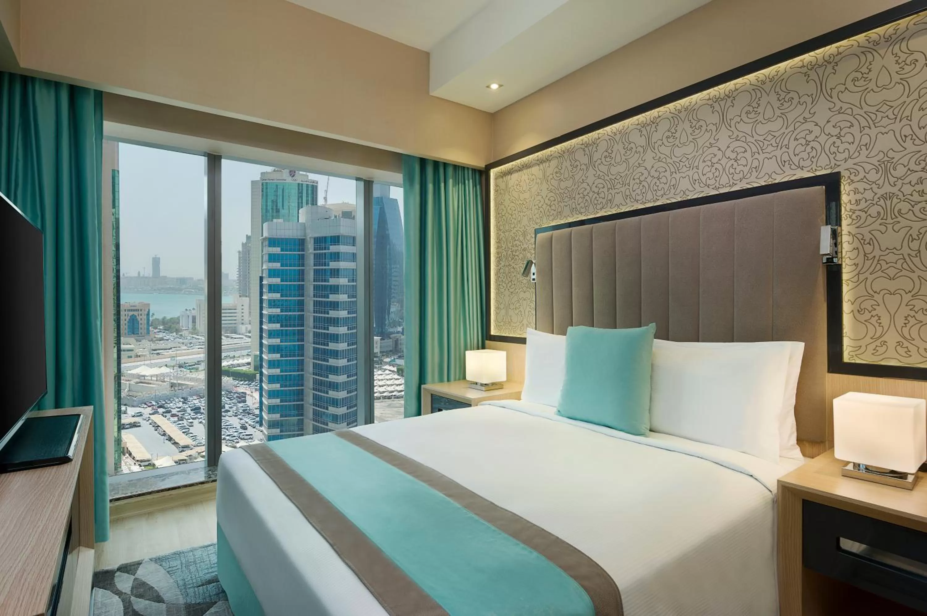 Two-Bedroom Apartment with City View in Wyndham Doha West Bay