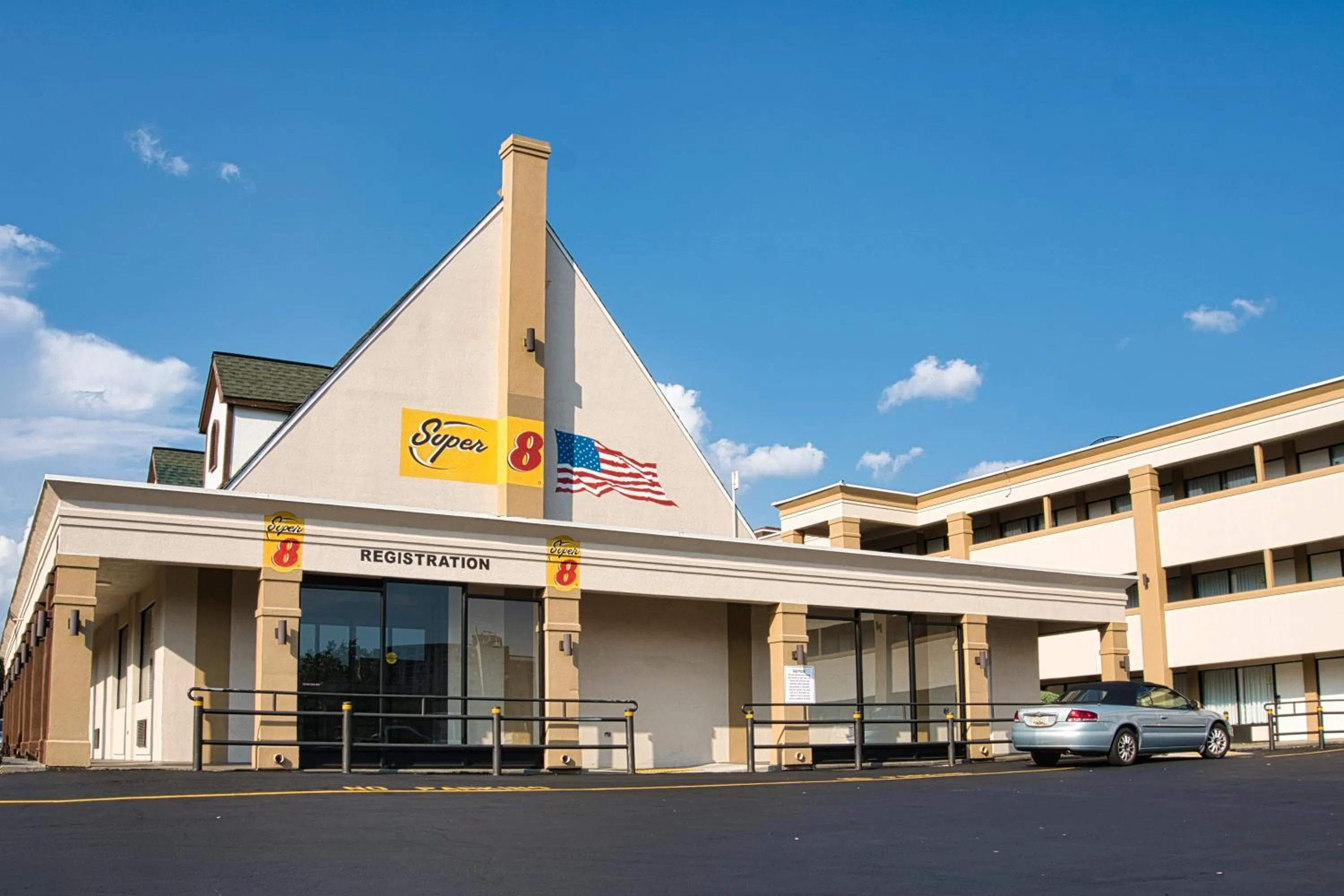 Property building in Super 8 by Wyndham WestEnd Alexandria,VA Washington DC Area