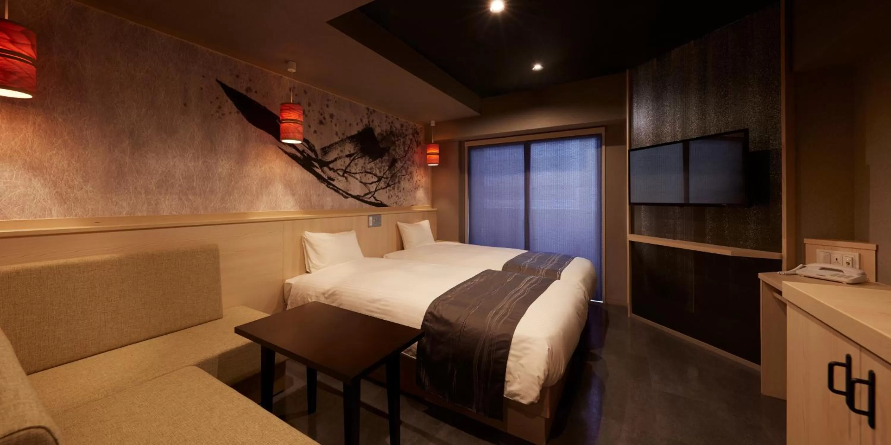 Comfort Twin Room with Shower in Sakura Sky Hotel