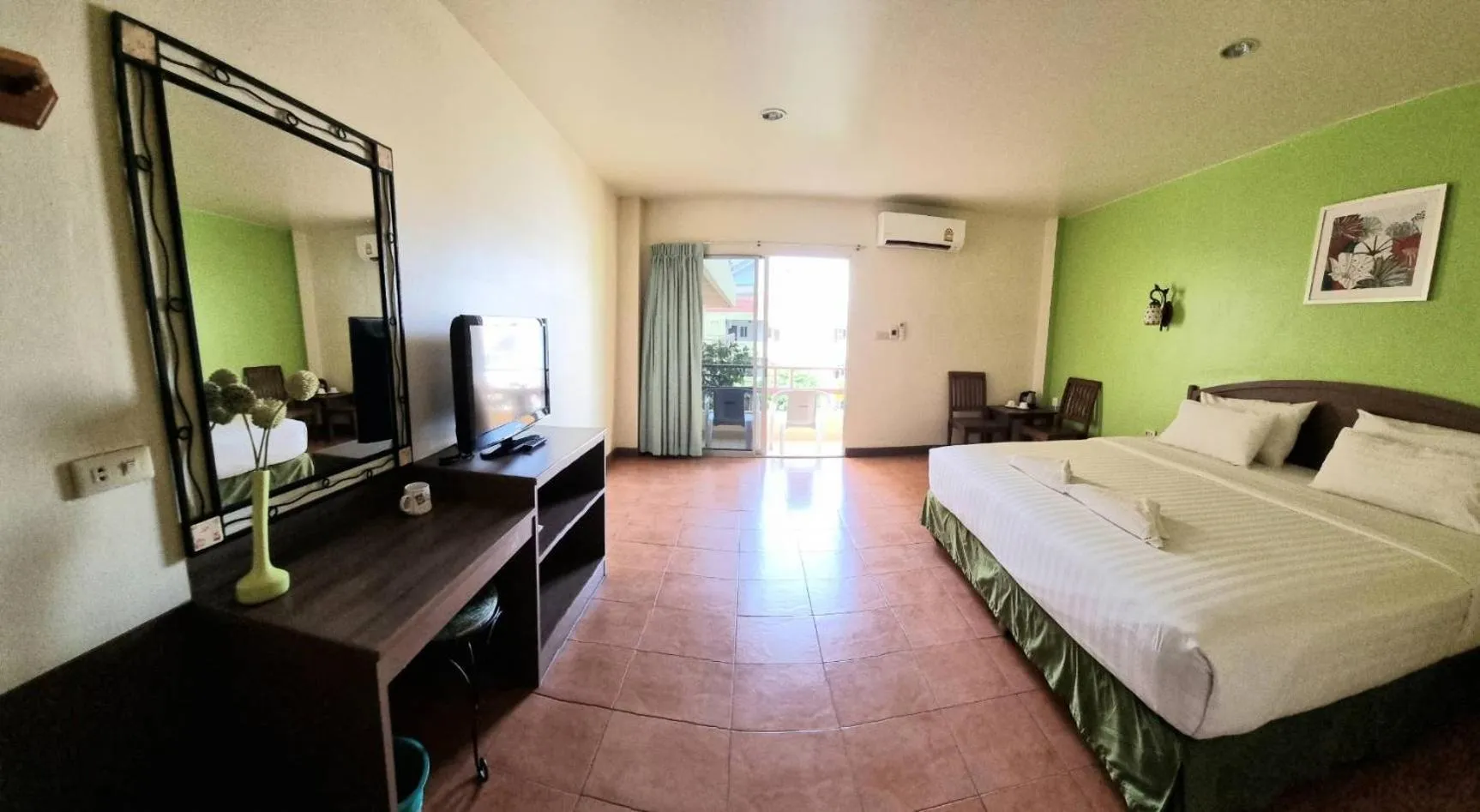 Double Room with Poolside  in Opey De Place