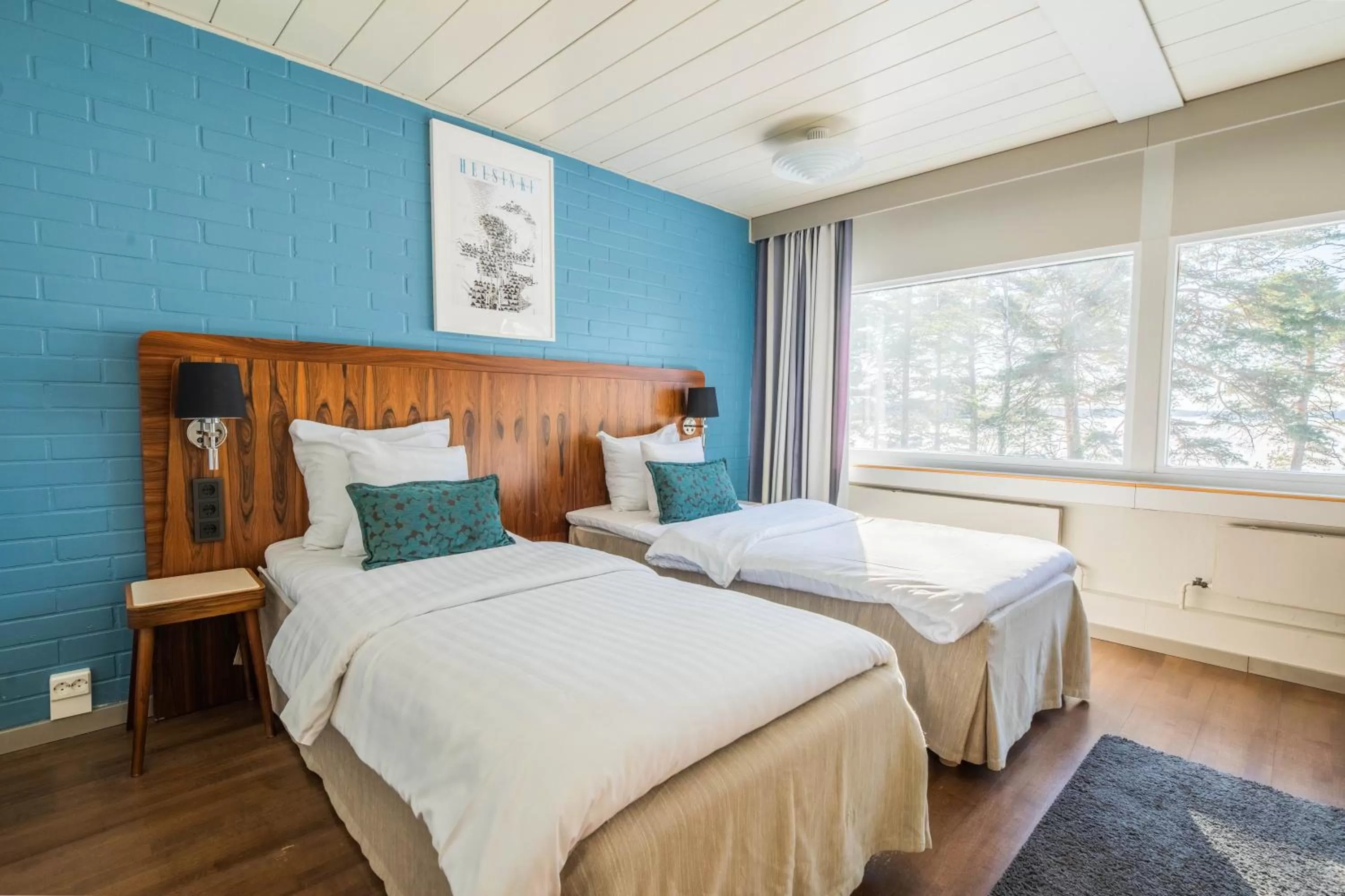 Superior Twin Room with Sea View in Hotel Rantapuisto