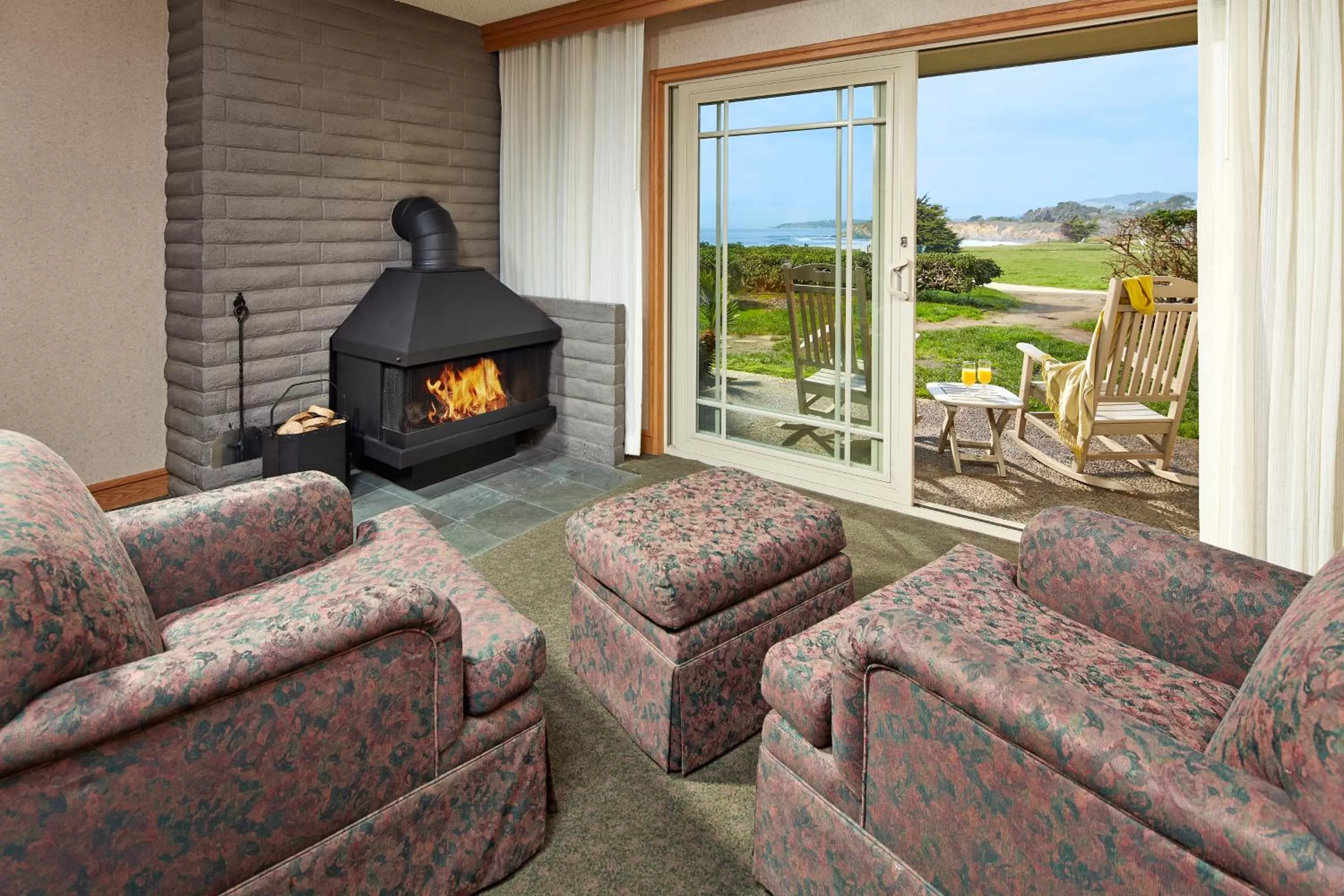 Premium King Room with Fireplace in Cavalier Oceanfront Resort