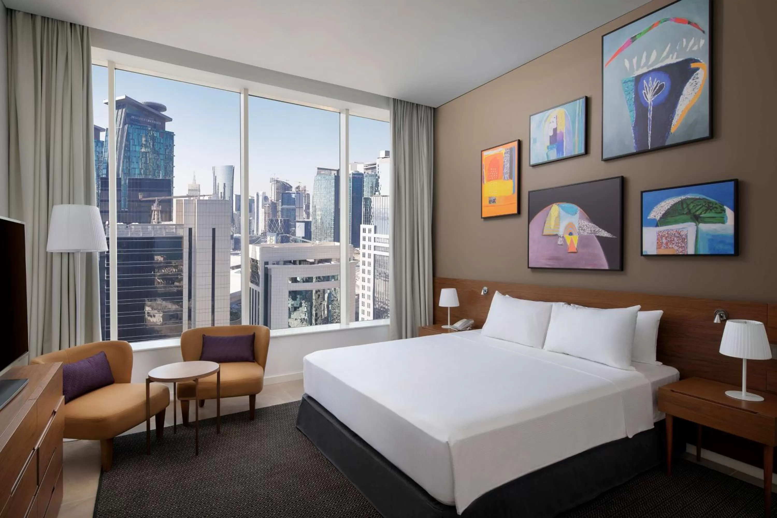 Two-Bedroom Suite - Mobility Access in Aleph Doha Residences, Curio Collection By Hilton