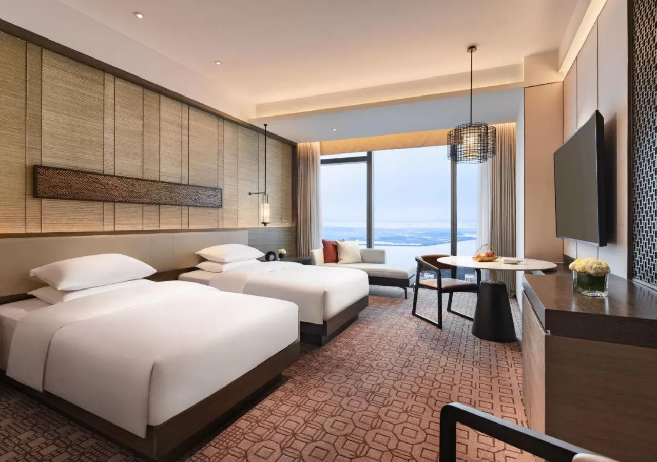 Double Room with Two Double Beds and River View in Hyatt Regency Zhenjiang