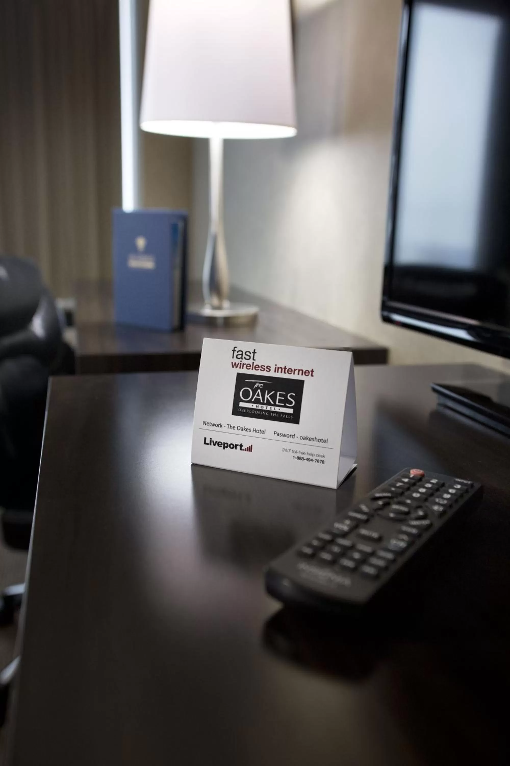Tower Room River View One King Jacuzzi Suite  in The Oakes Hotel Overlooking the Falls