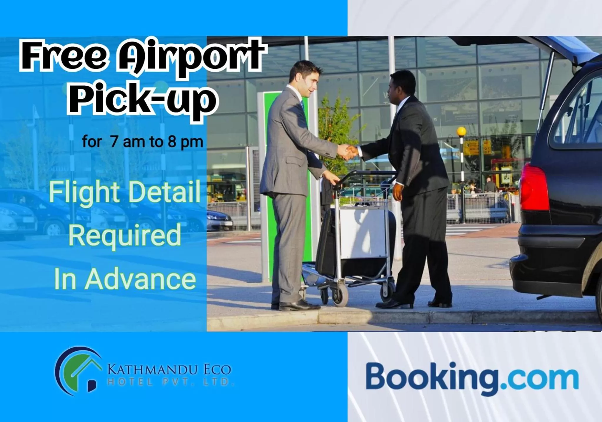 Deluxe Double or Twin Room with 24-hour Check-in, Free Airport Pickup : Prior Booking Required in Kathmandu Eco Hotel