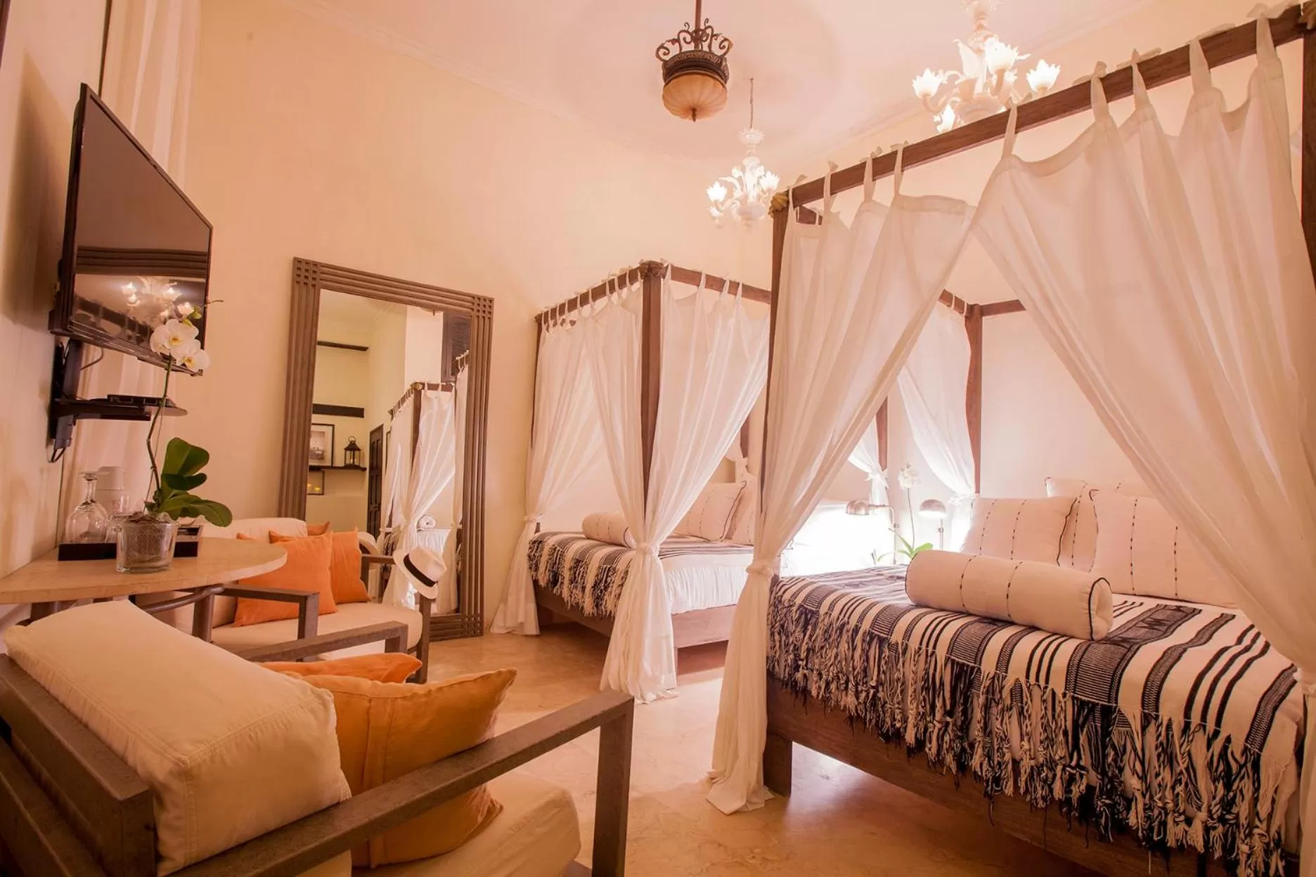 Standard Double Room with Two Double Beds in Casa de Alba Hotel Boutique