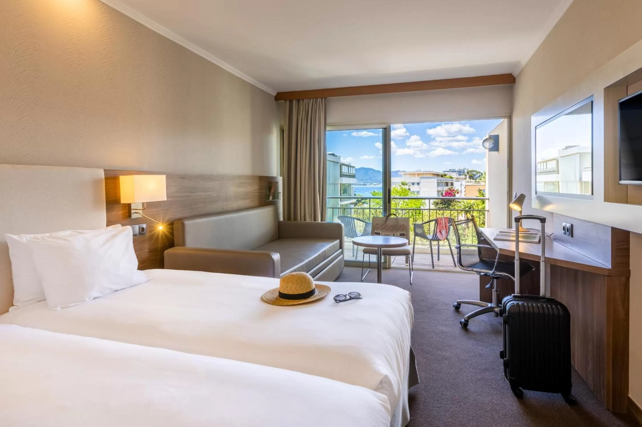 Adjacent Family Room with Garden View in Luxotel Cannes