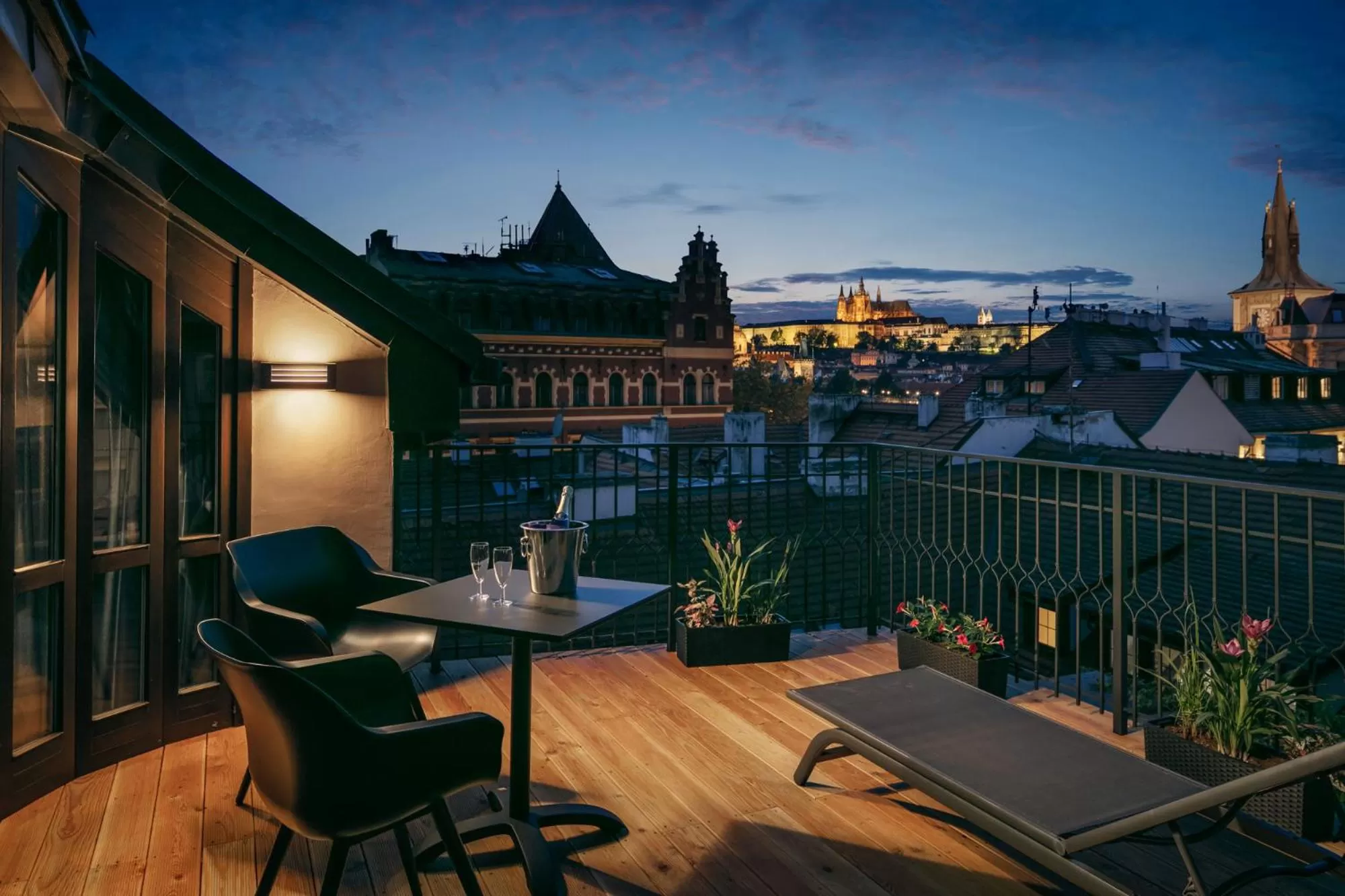 Presidential Suite with Terrace and Prague Castle View in MOODs Charles Bridge