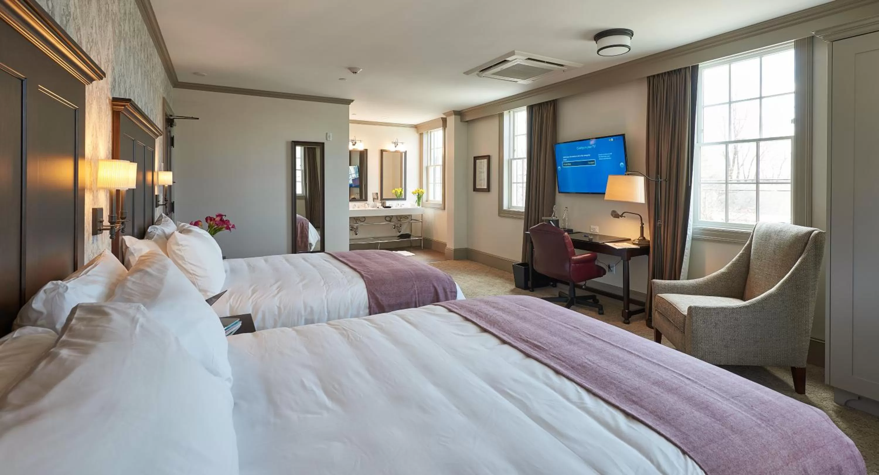 Deluxe Queen Room with Two Queen Beds in The Groton Inn