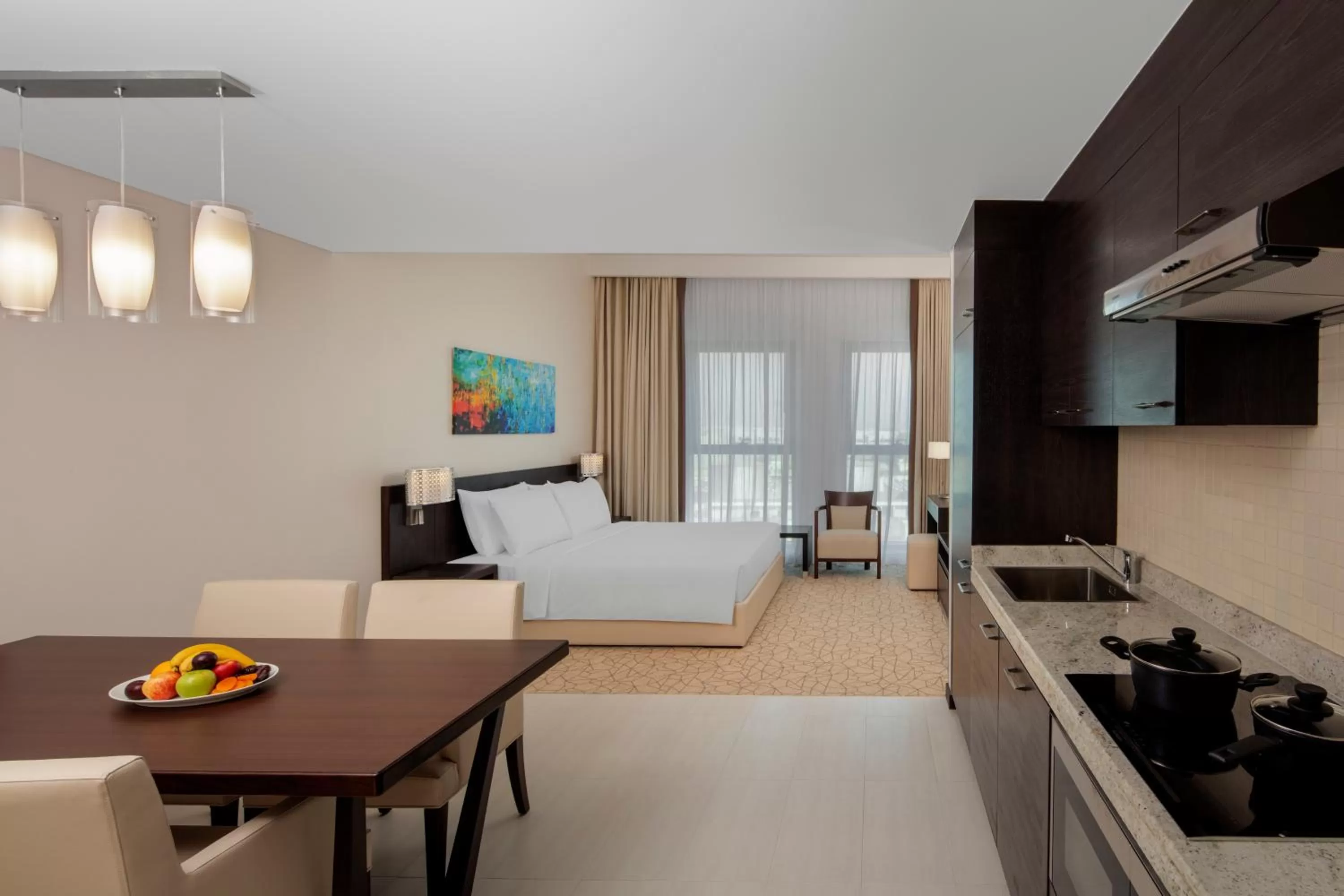 Studio With Kitchen - Complimentary Transfer to Deira City Center, Outlet Mall in Hyatt Place Dubai Al Rigga Residences