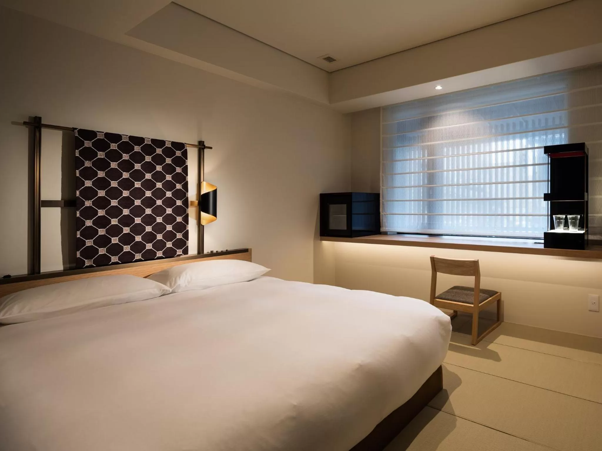 Standard Double Room with Tatami Floor in Kyoto Granbell Hotel