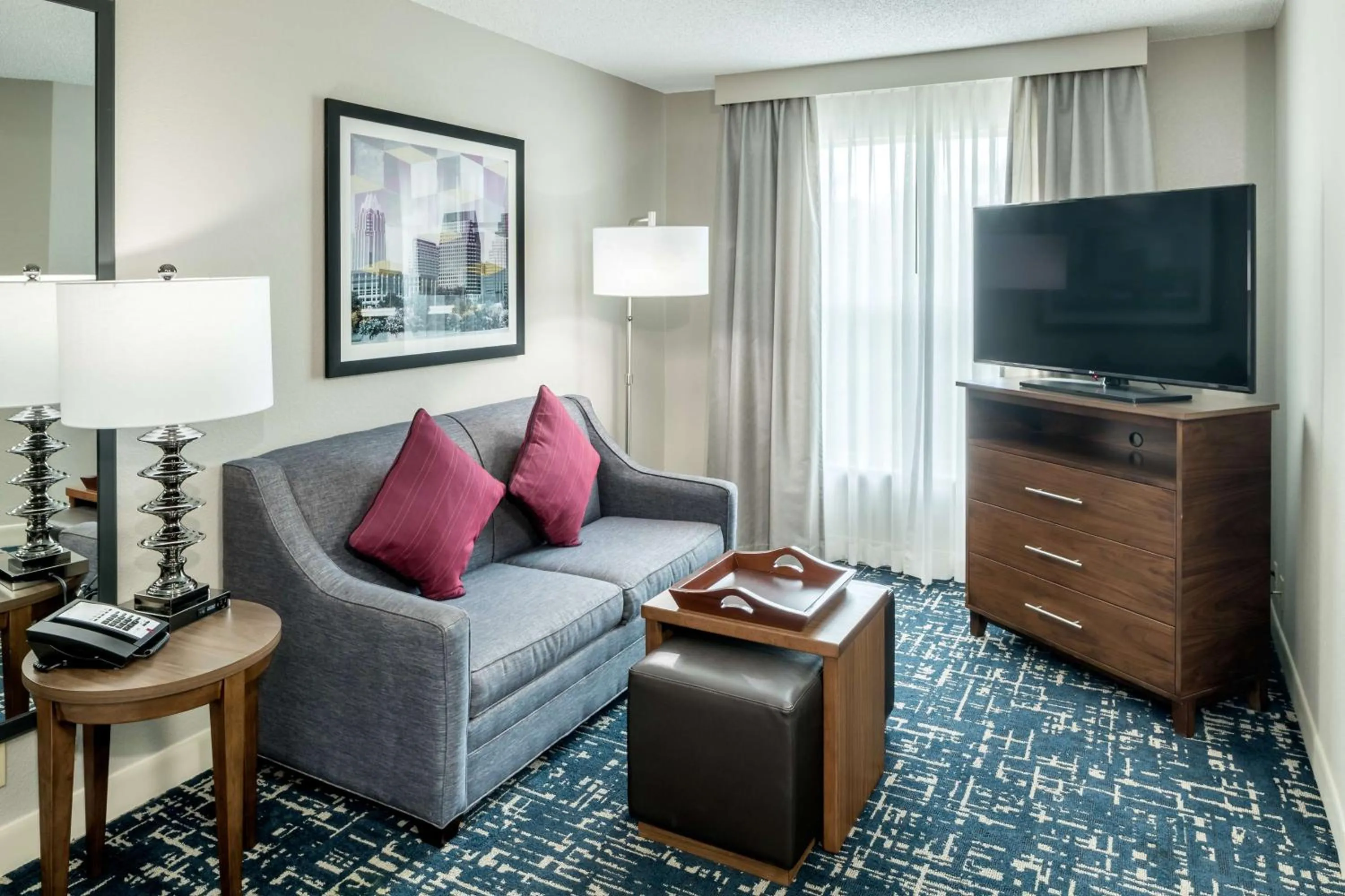 Suite with Two Queen Beds and Tub - Mobility and Hearing Access/Non-Smoking in Homewood Suites by Hilton Austin NW near The Domain