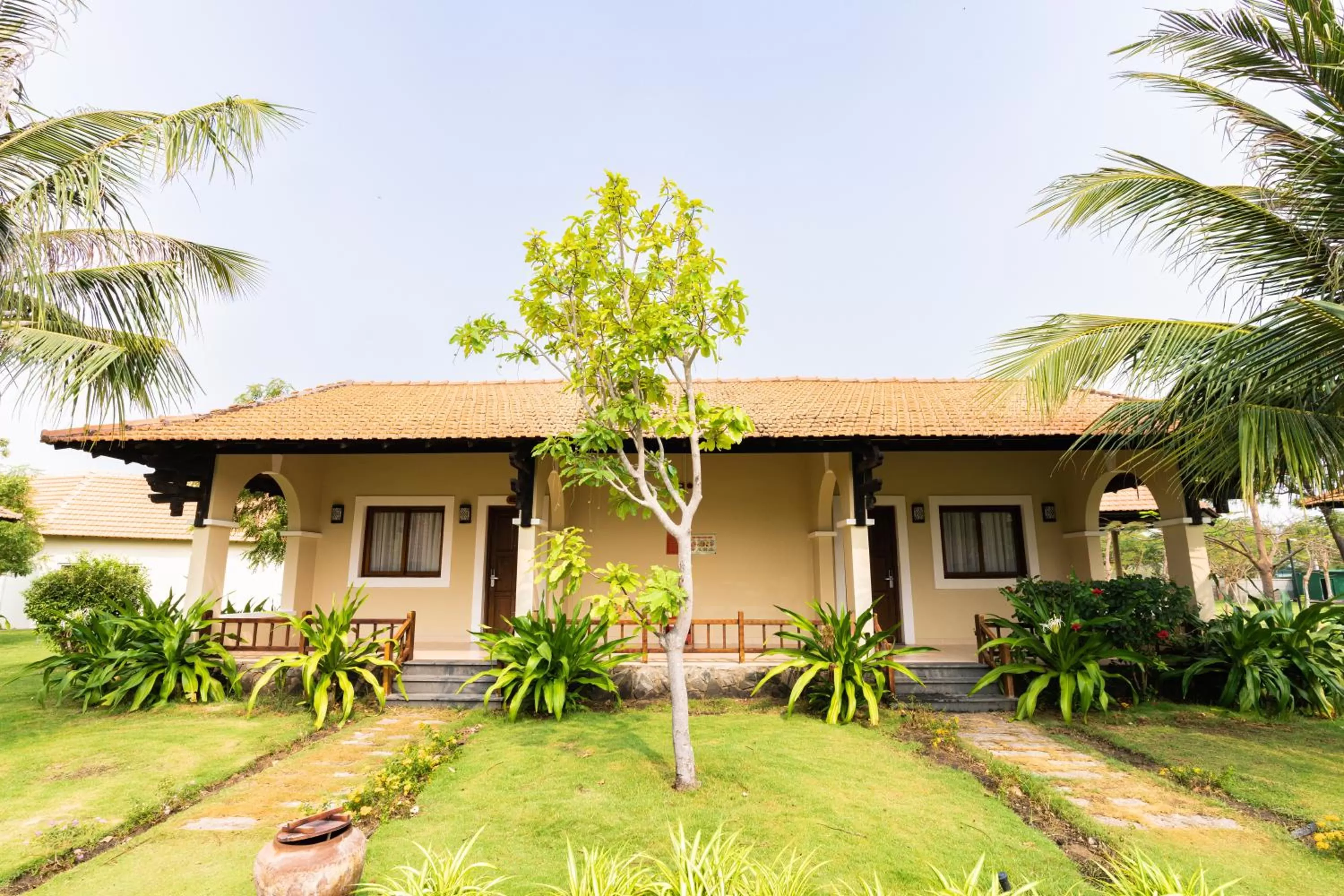 Superior Bungalow Twin Room with Terrace - Garden View in TTC Resort Ninh Thuan - Unlimited Access to Water Park