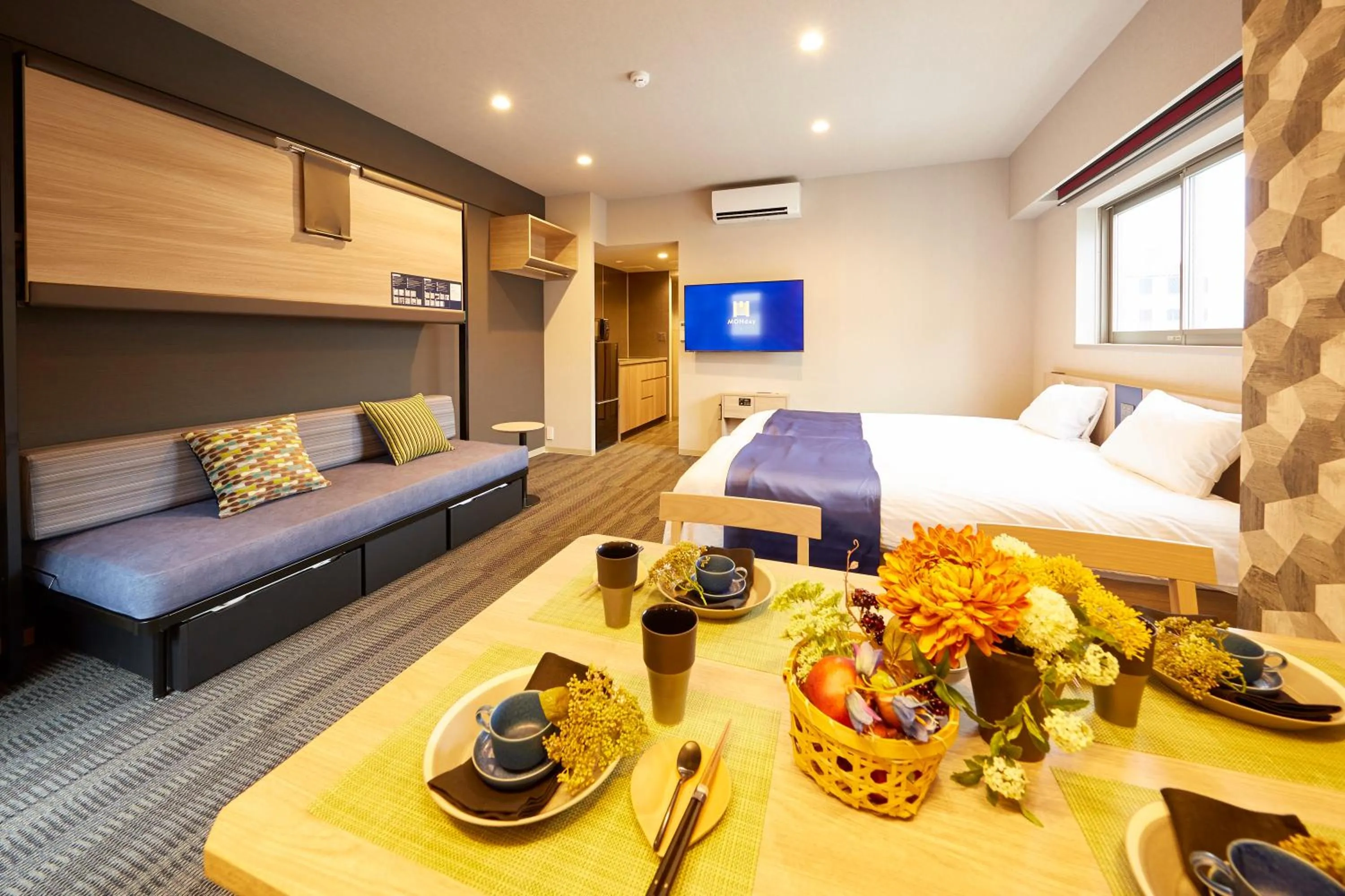 Superior Family Room with Washing Machine in MONday Apart Hamamatsucho Daimon