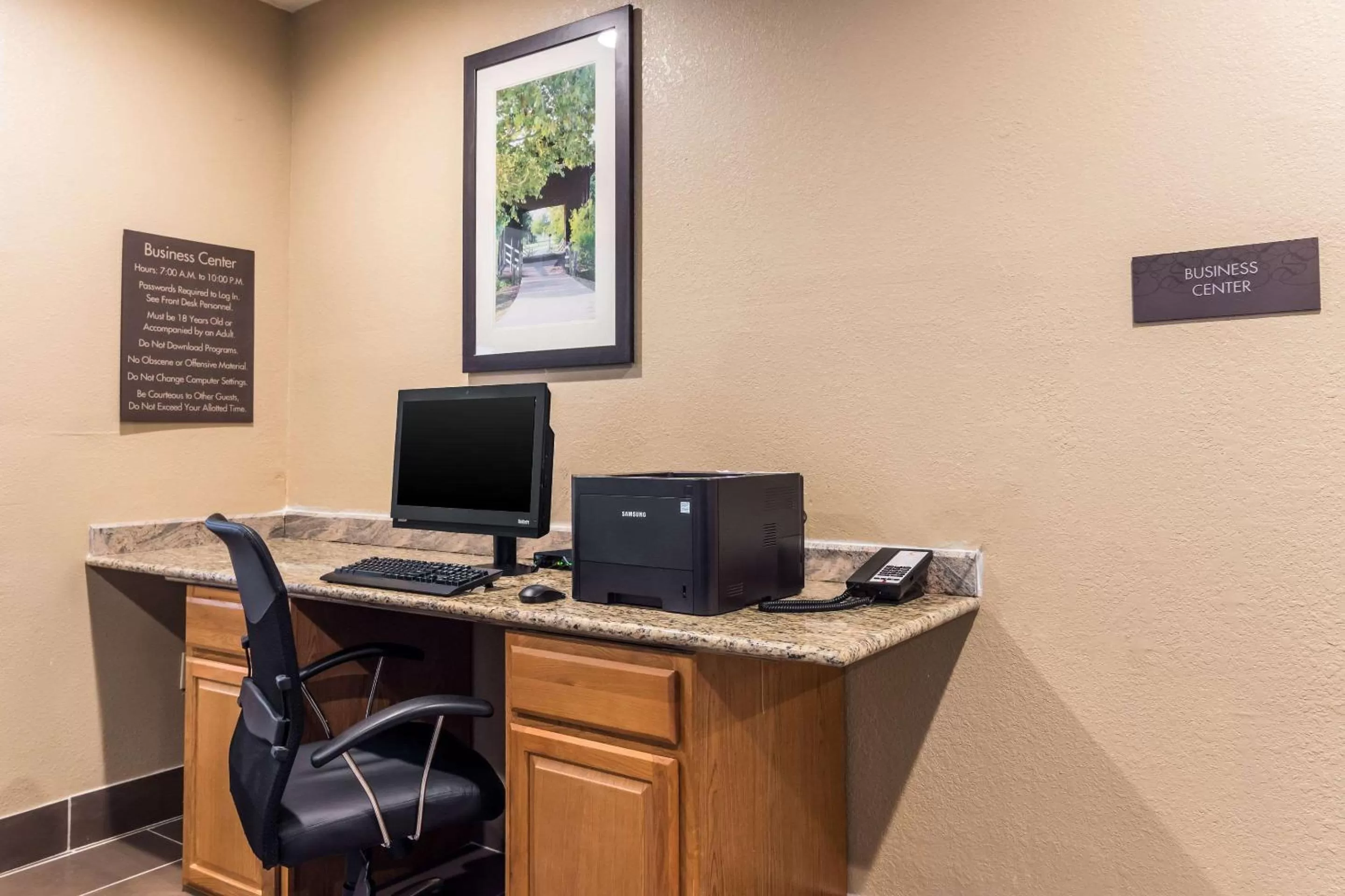 On site in Comfort Suites Eufaula North