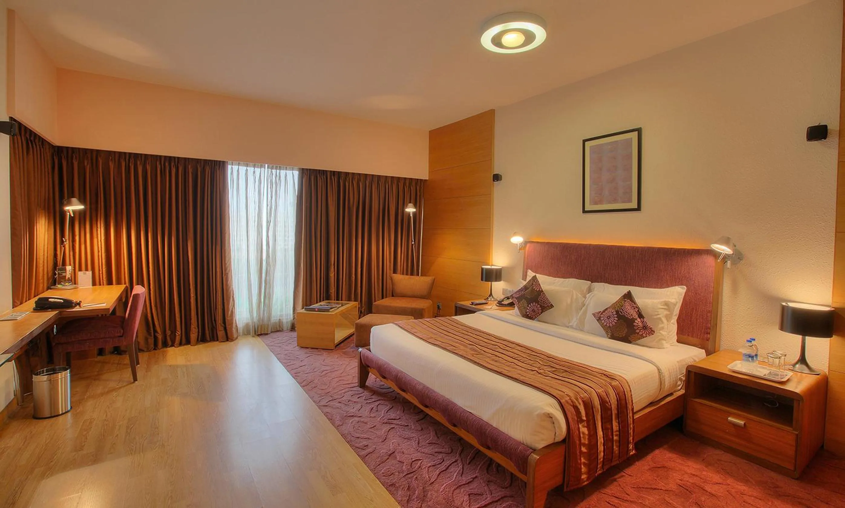Designer Double Room with complimentary Happy Hours with 1+1 offer on Alcoholic Beverages, 50% off on Food & Beverages with a Buffet spread - single occupancy in Hotel Parc Estique
