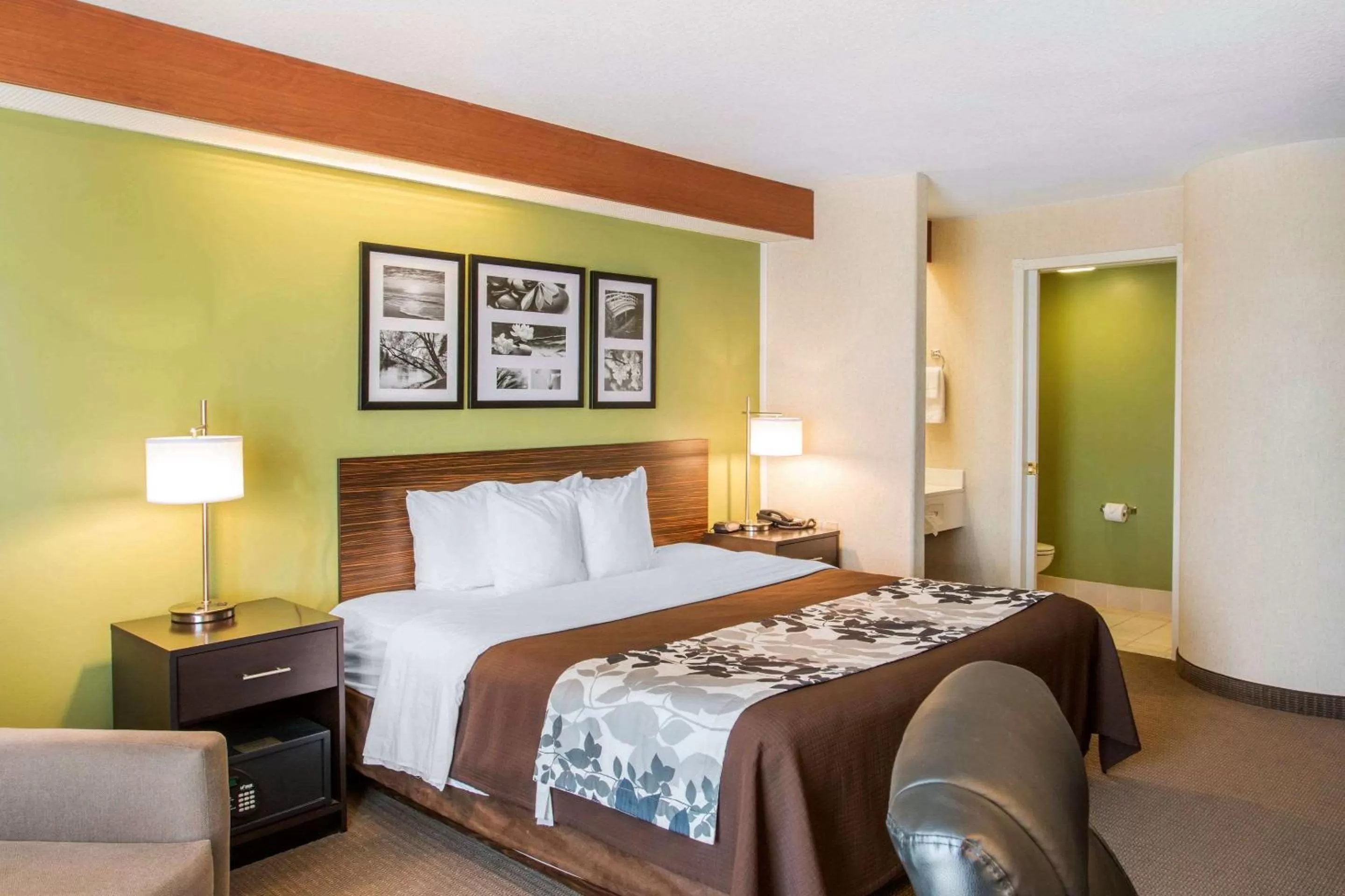 Photo of the whole room, Bed in Sleep Inn & Suites Oregon - Toledo