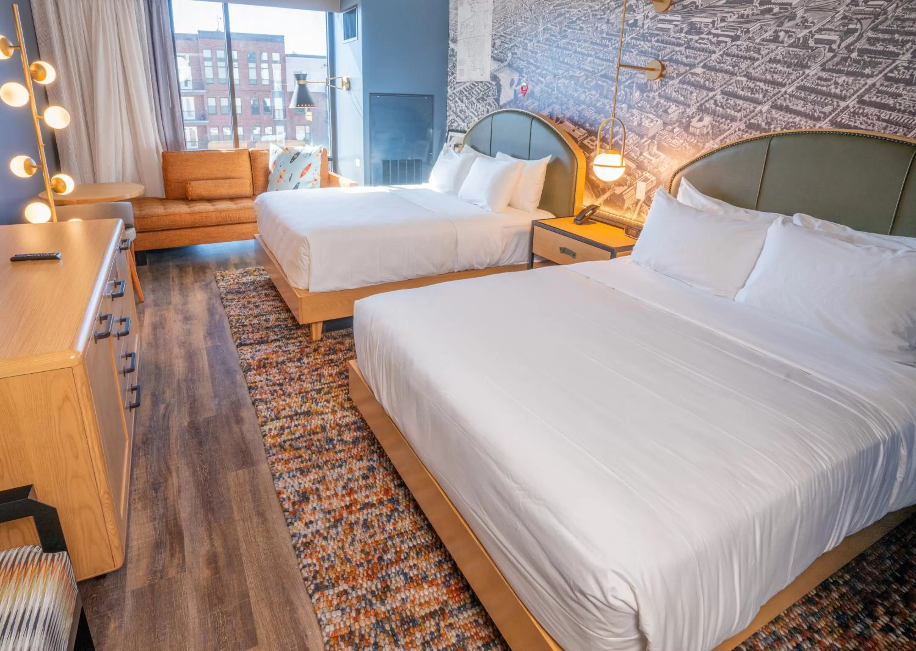 Standard Queen Room with Two Queen Beds in Hotel Indigo - Columbus at Riverfront Place by IHG