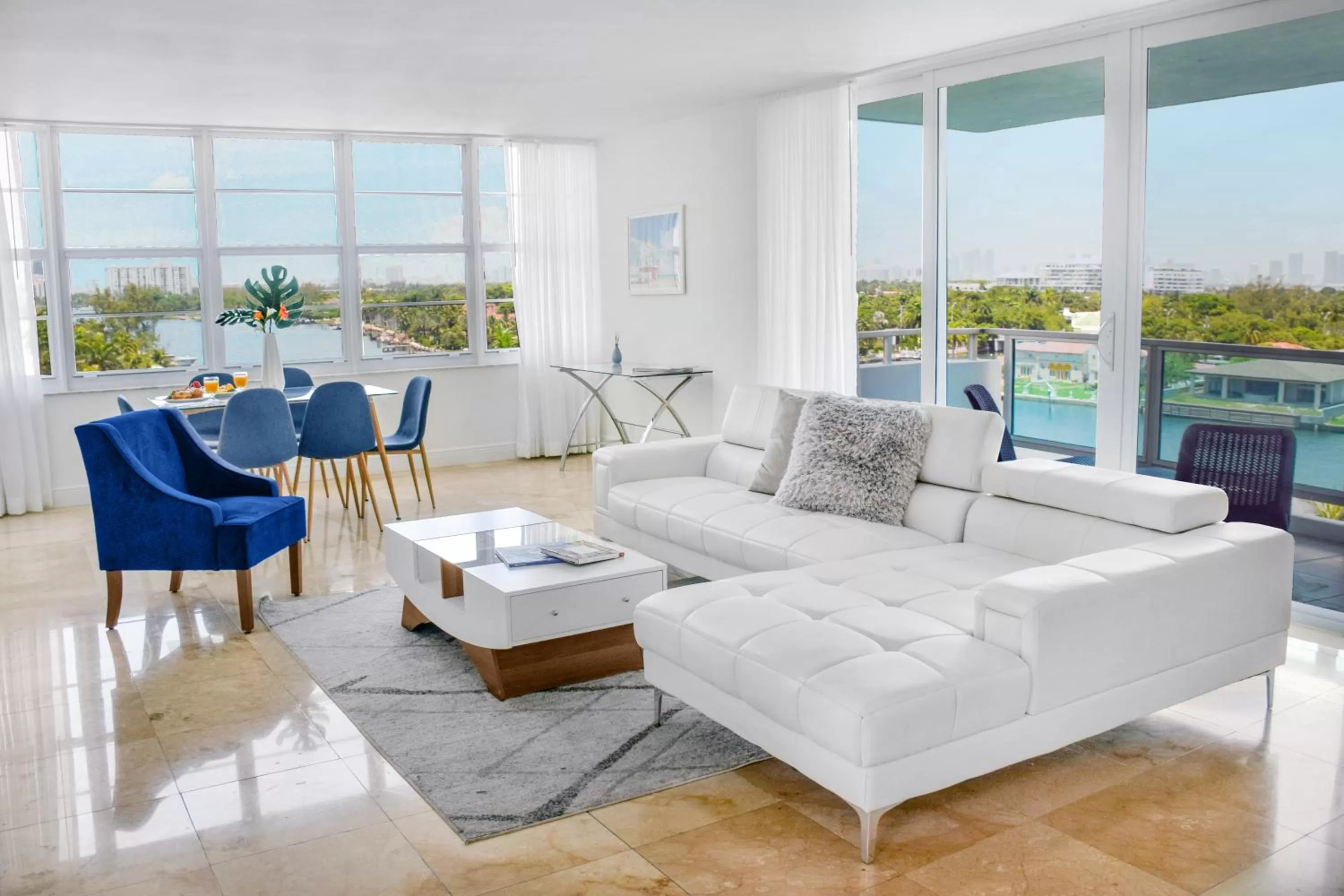 Corner Bayview Master Suite 2 Bedroom 2 Bath and Kitchen in Seacoast Suites on Miami Beach