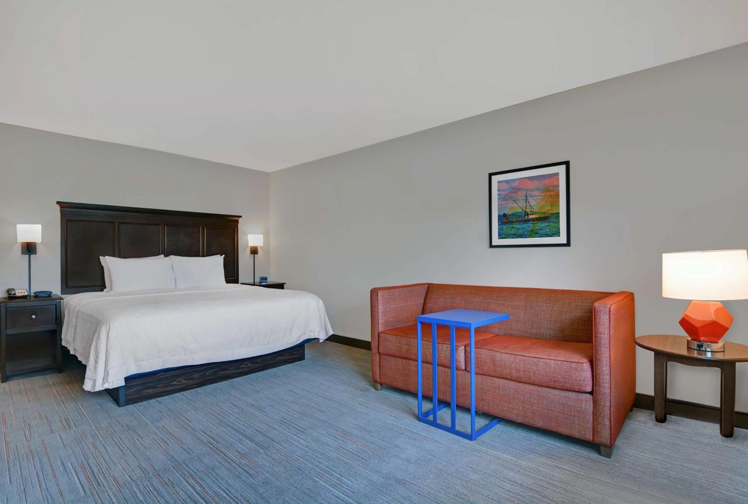 King Study with River View in Hampton Inn Bath - Brunswick Area , ME