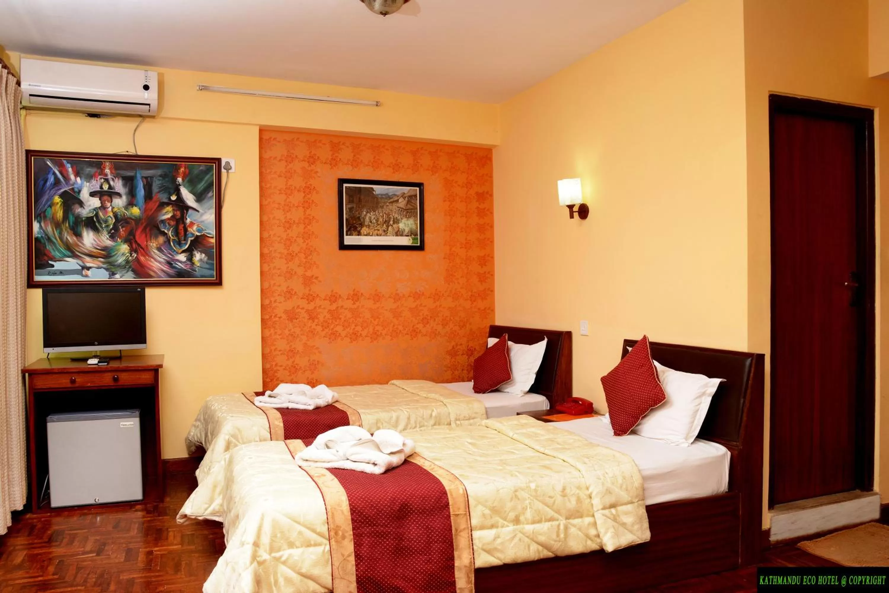 Eco Deluxe Room with Free Airport Pick up - single occupancy - (Advance Notice Required) & 10% off on Food & Beverage in Kathmandu Eco Hotel