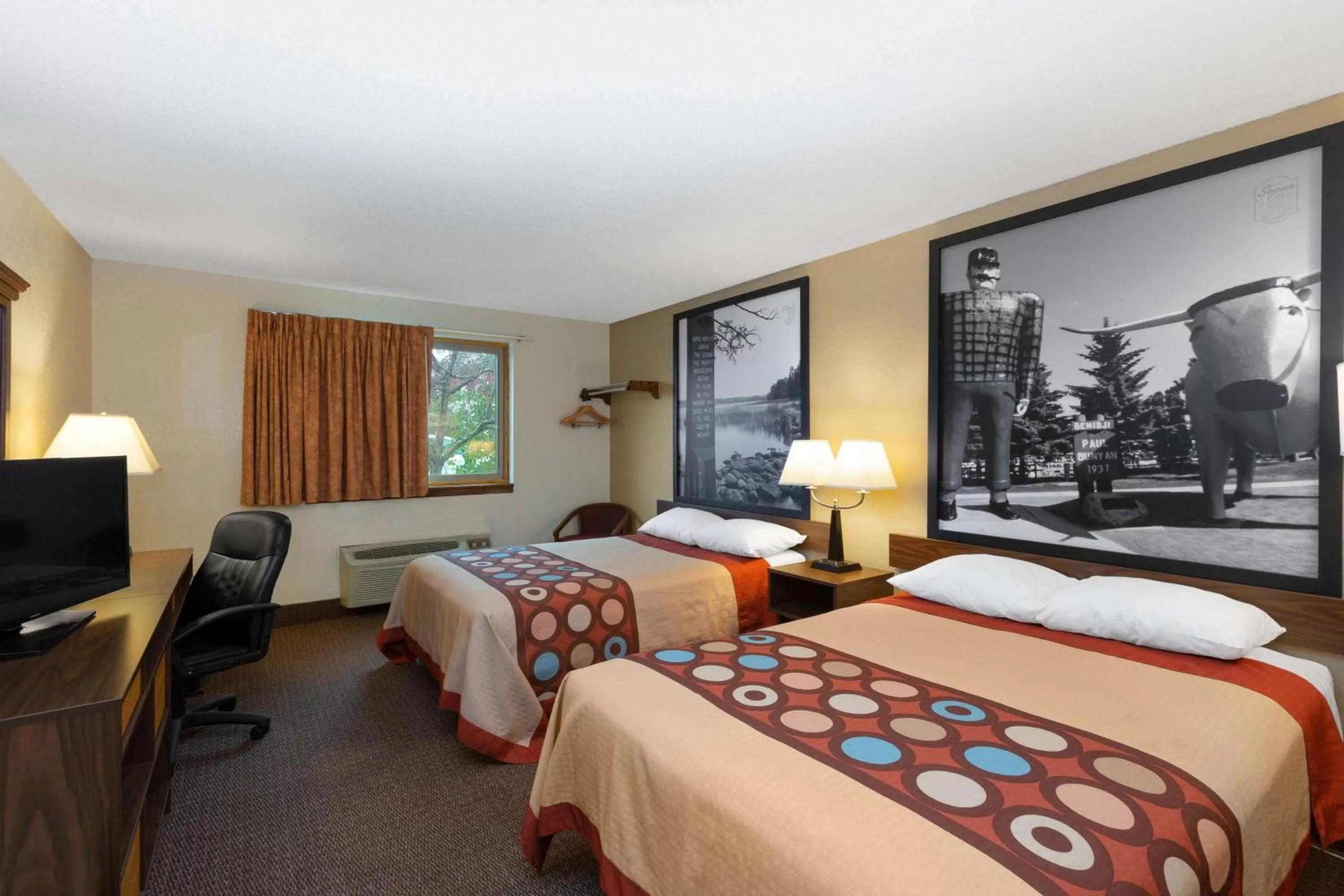 Double Room with Two Double Beds - Non-Smoking in Super 8 by Wyndham Bemidji MN