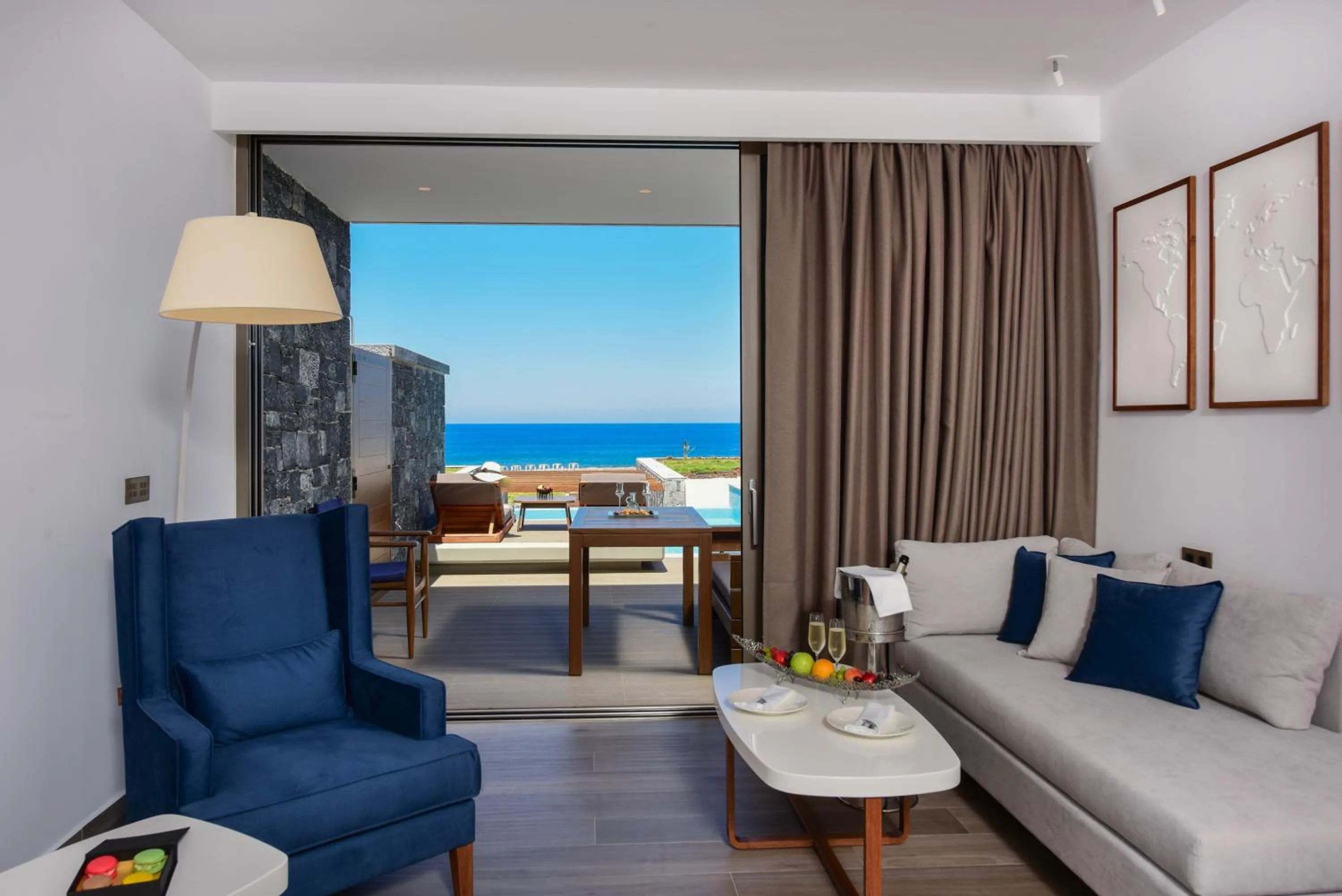 Deluxe Junior Suite Sea View with private pool in Nana Princess Suites Villas & Spa