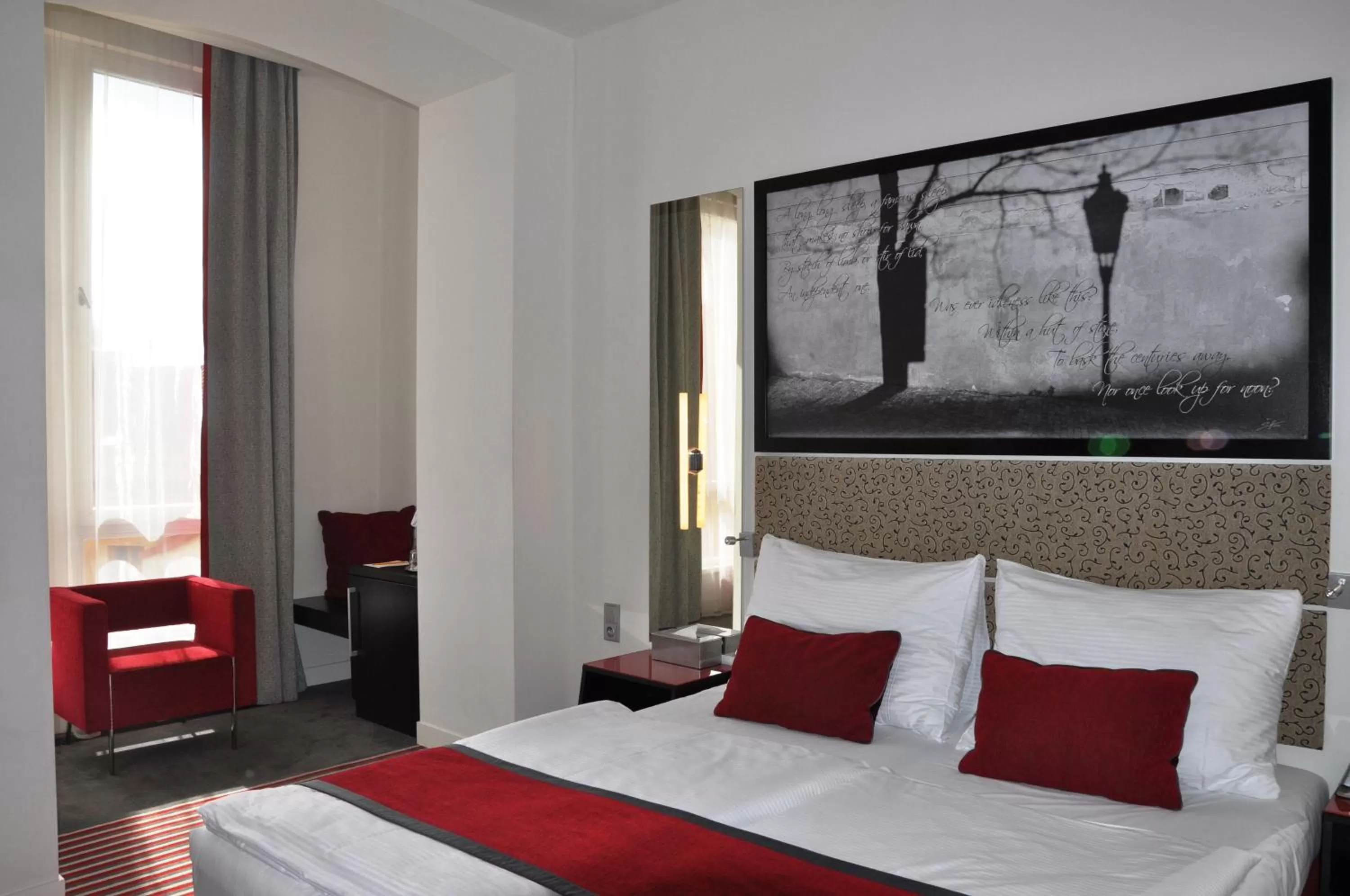 Executive Double or Twin Room in Red & Blue Design Hotel Prague