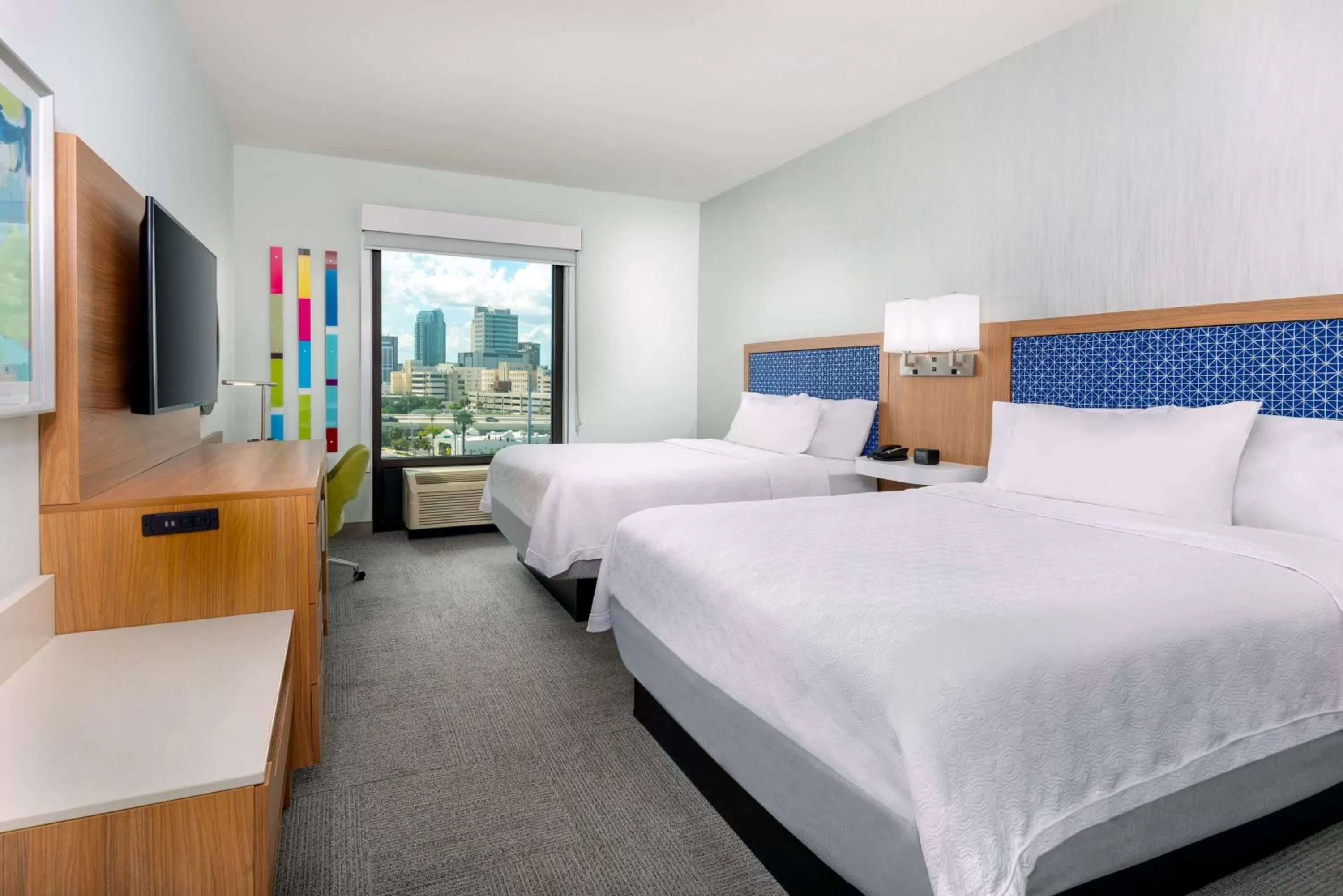 Queen Room with Two Queen Beds with City View  in Hampton Inn Tampa Downtown Channel District