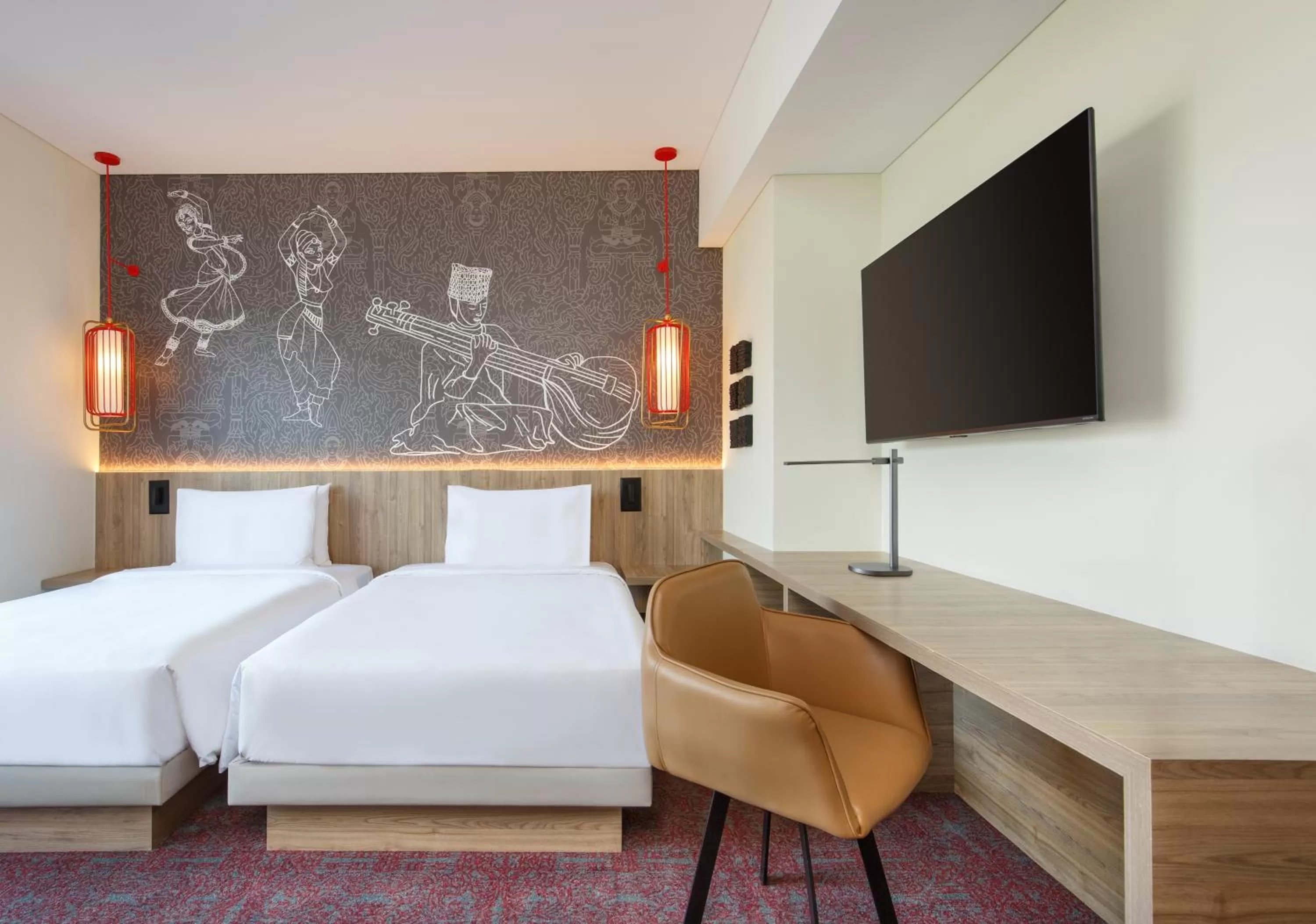 Twin Room with Sofa Bed and City View in Hyatt Centric Soalteemode Kathmandu