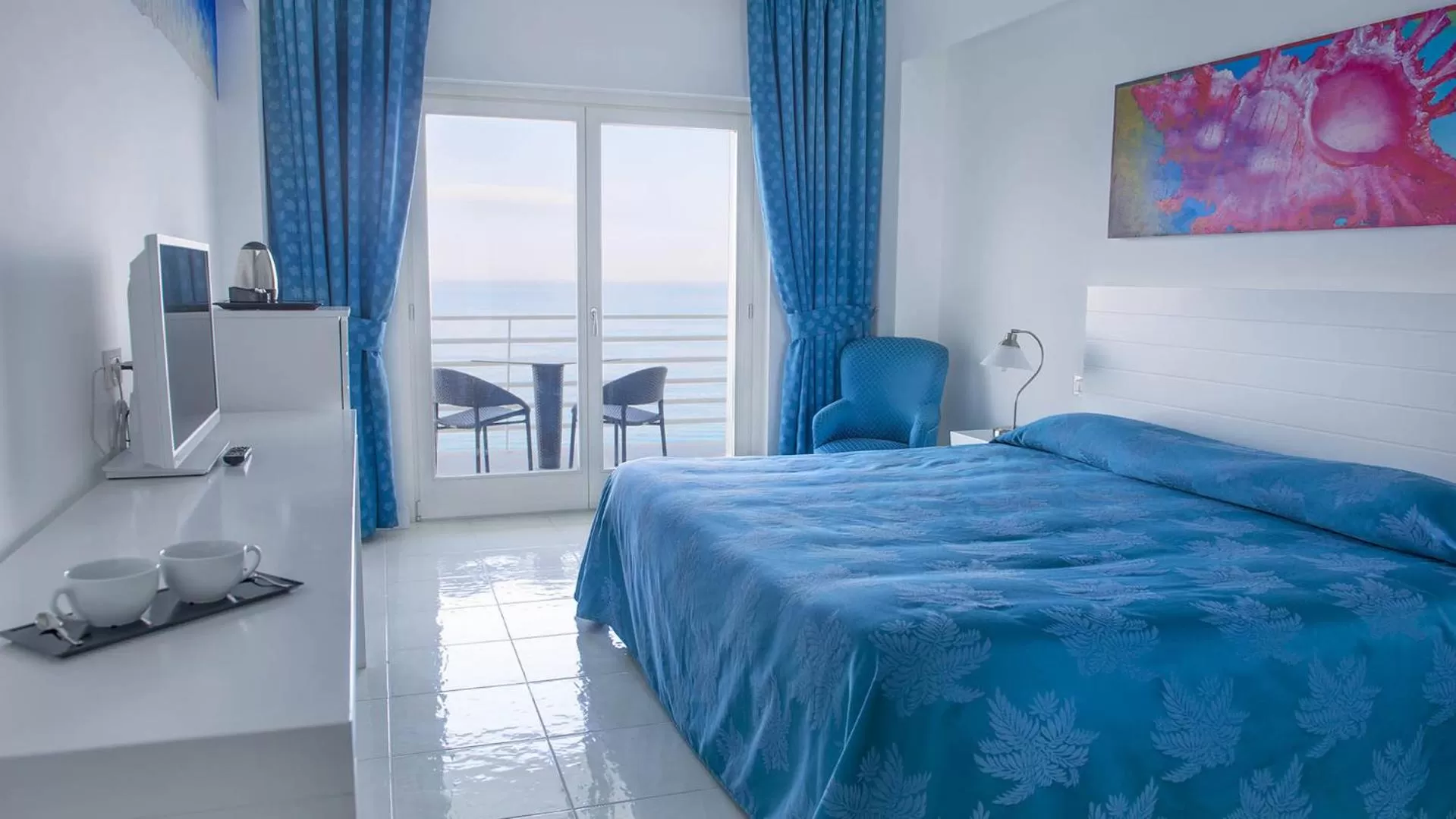 Comfort Double or Twin Room with Sea View in Hotel Miramare Stabia