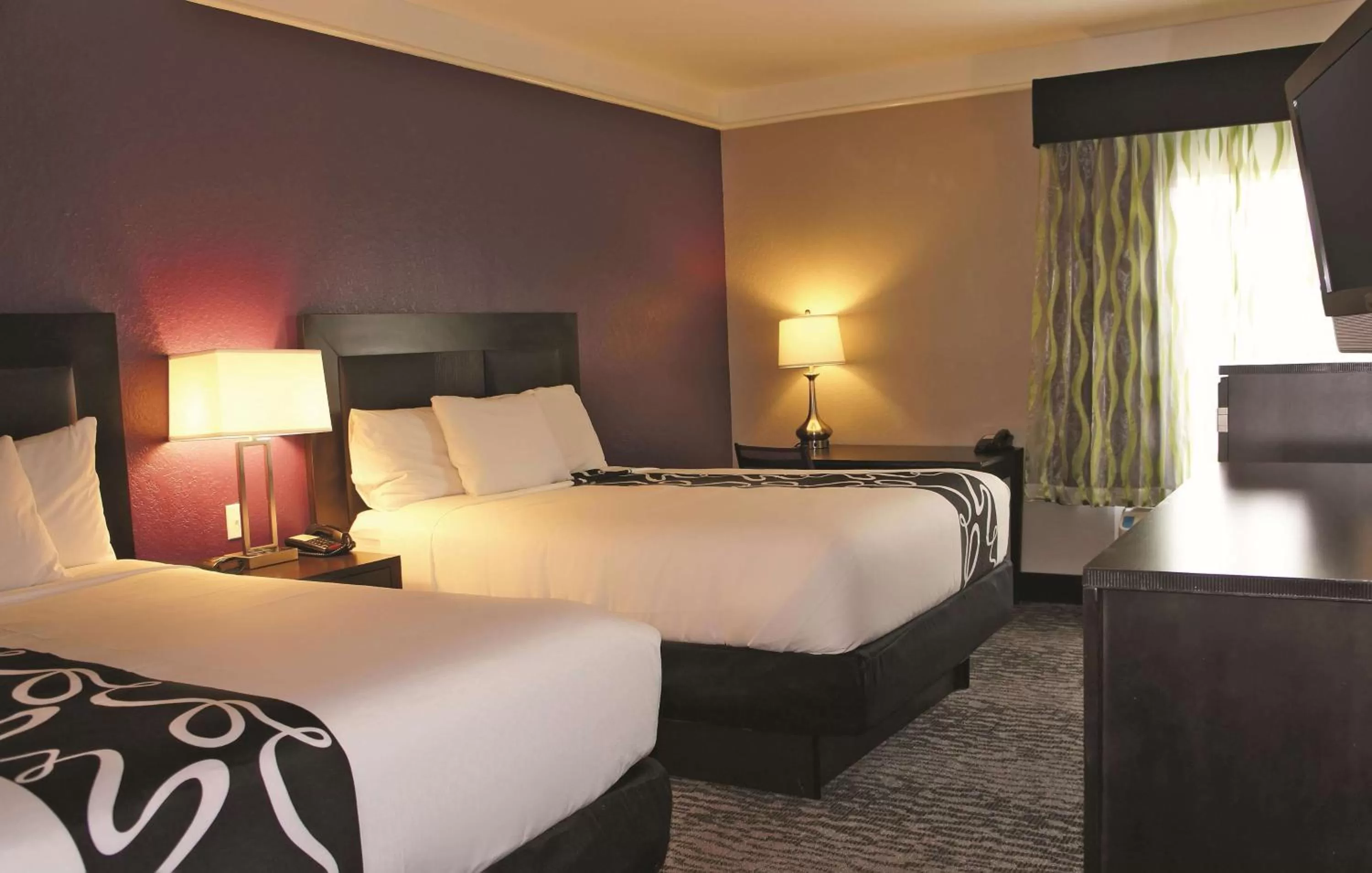 Queen Room with Two Queen Beds and Roll-In Shower - Mobility/Hearing Accessible - Non-Smoking in La Quinta by Wyndham Pearland