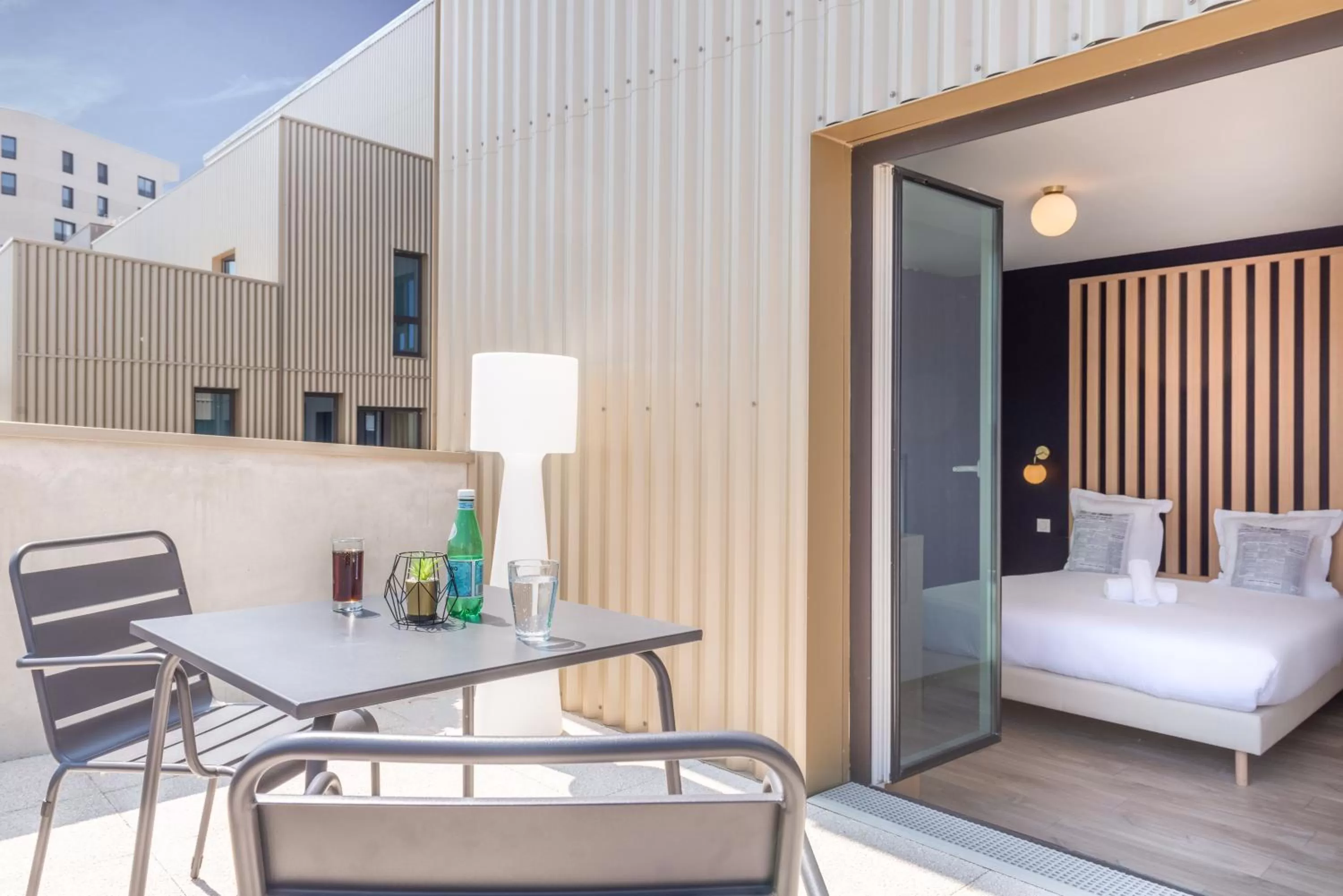 Double Studio with Terrace in The Originals Résidence Le Monde Paris Ivry Confluence