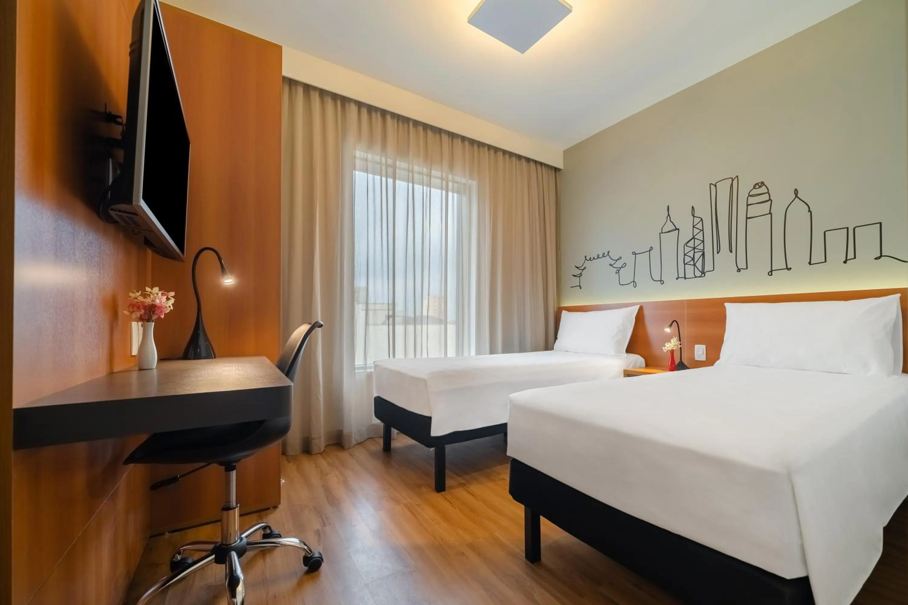 Standard Twin Room in Ibis Styles SP Centro