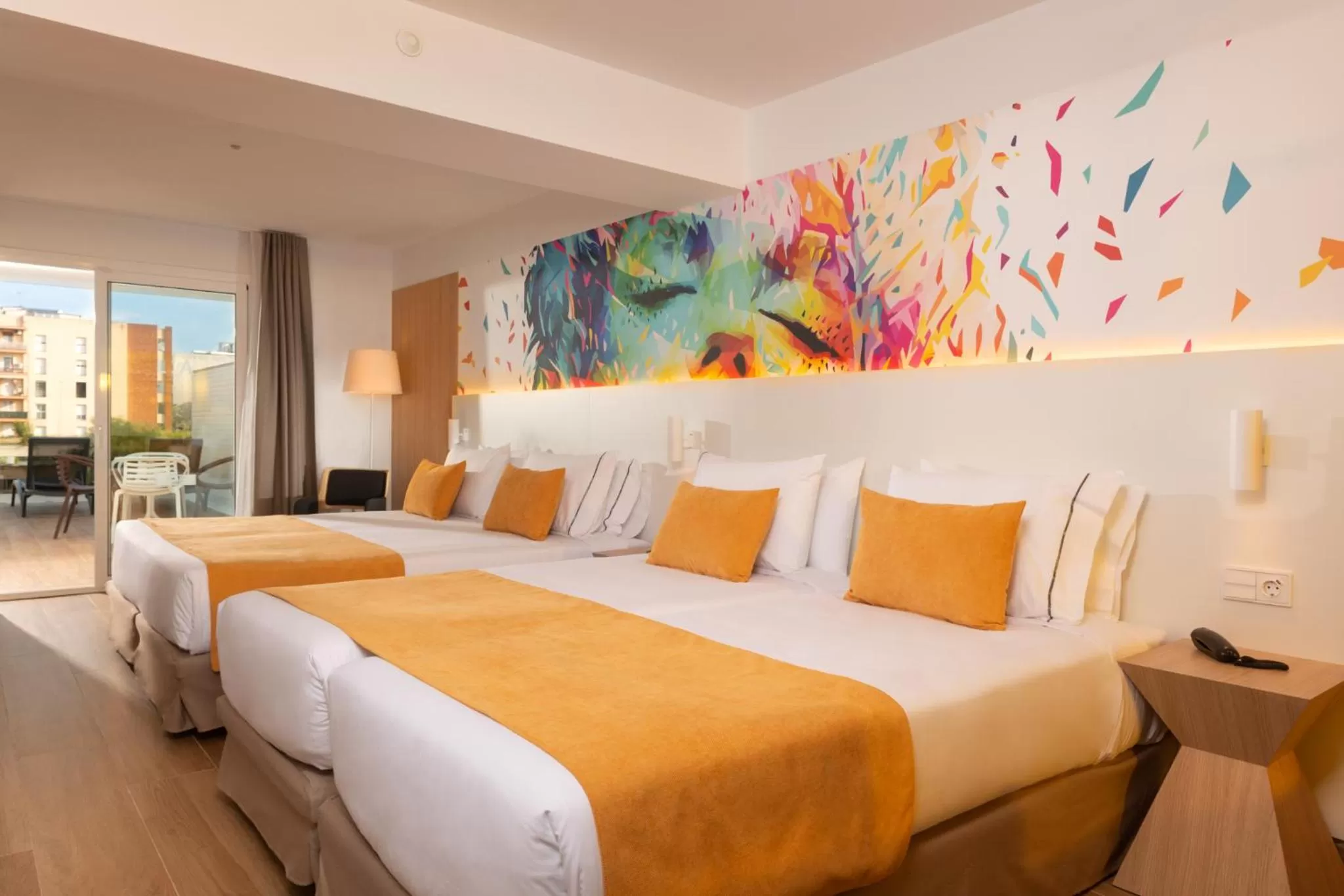 Family Room with Pool View (4 Adults) in L'Azure Hotel 4* Sup