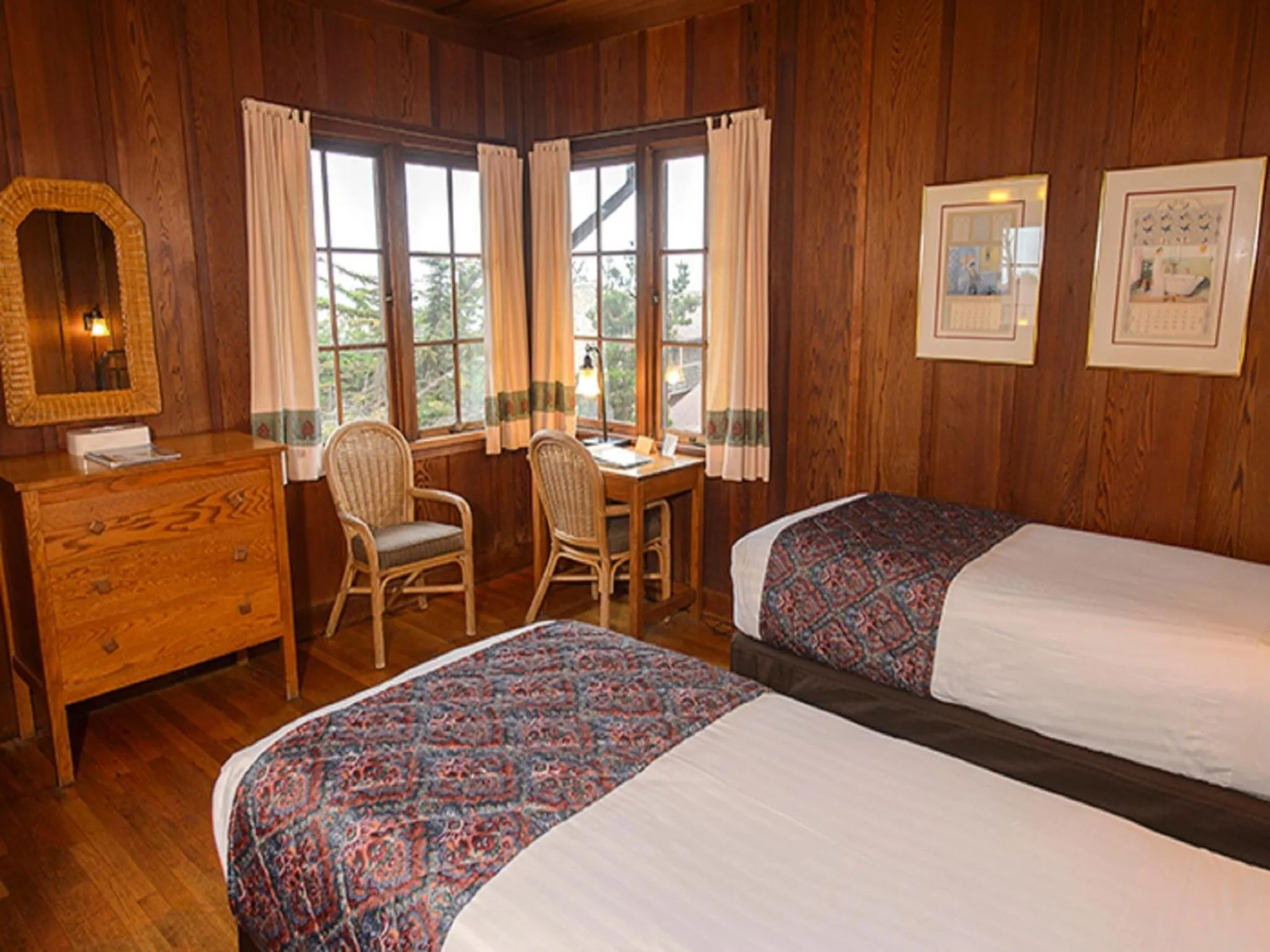Double Room with Two Twin Beds in Asilomar Conference Grounds
