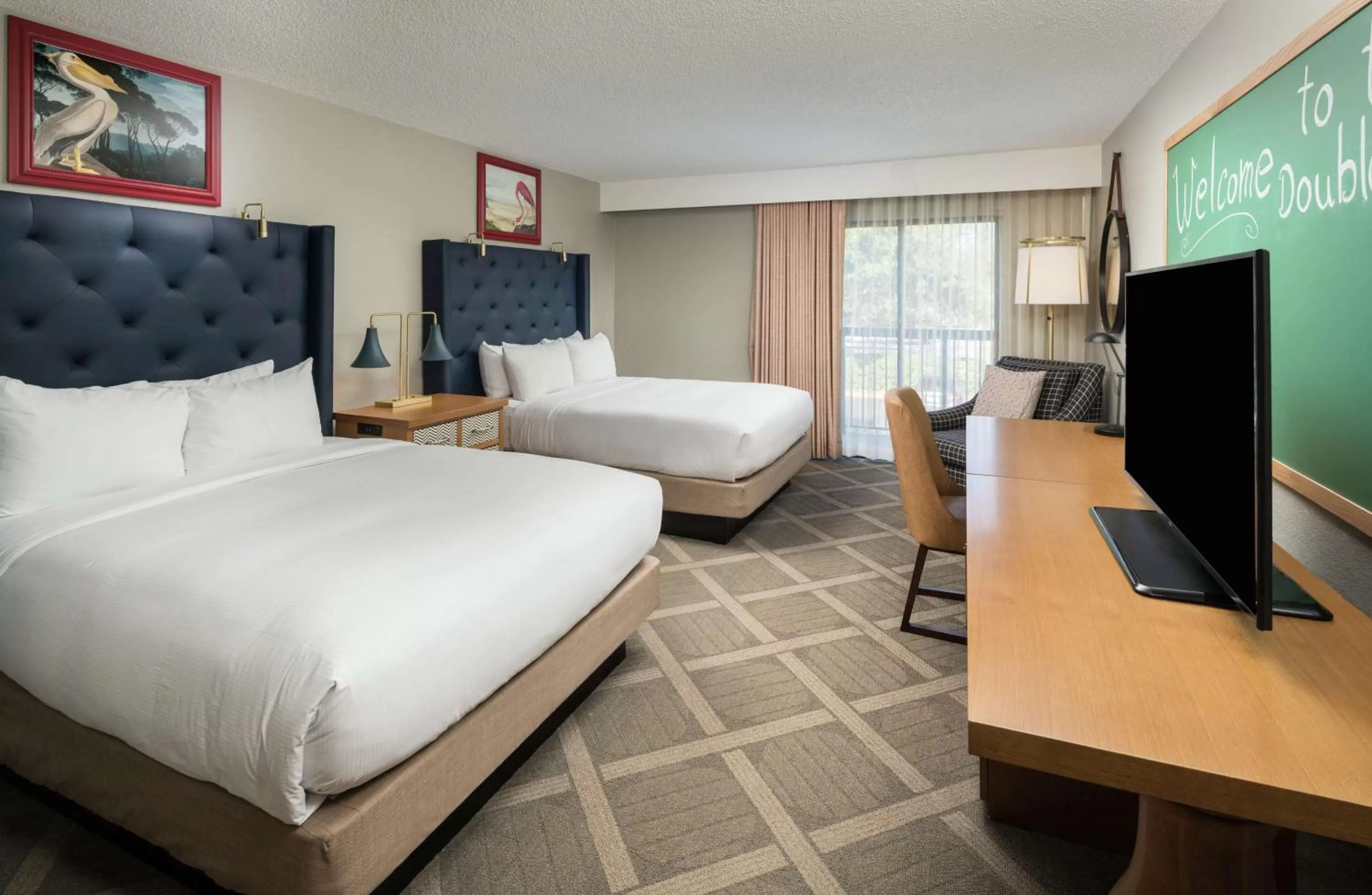 Deluxe Queen Room with Two Queen Beds and Balcony in DoubleTree by Hilton Gainesville