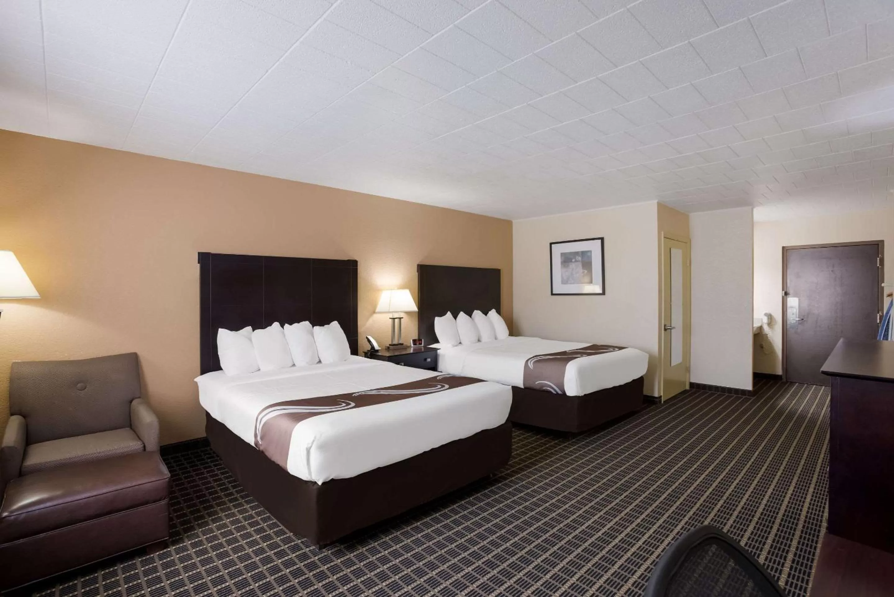Queen Room with Two Queen Beds and Tub - Accessible/Non-Smoking in Quality Inn & Suites Big Rapids