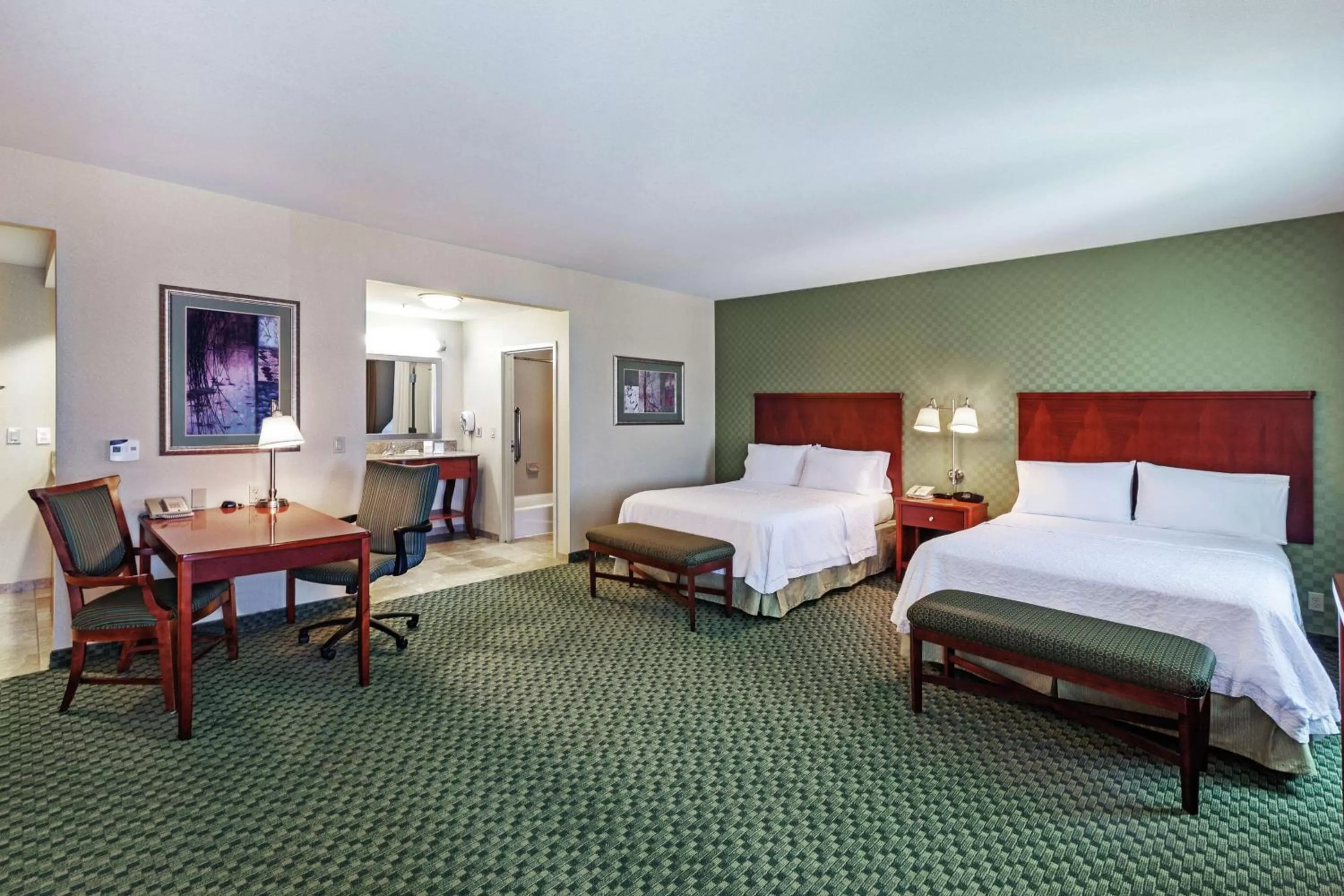 Queen Studio Suite with Two Queen Beds and Sofa Bed - Non-Smoking in Hampton Inn & Suites El Paso West