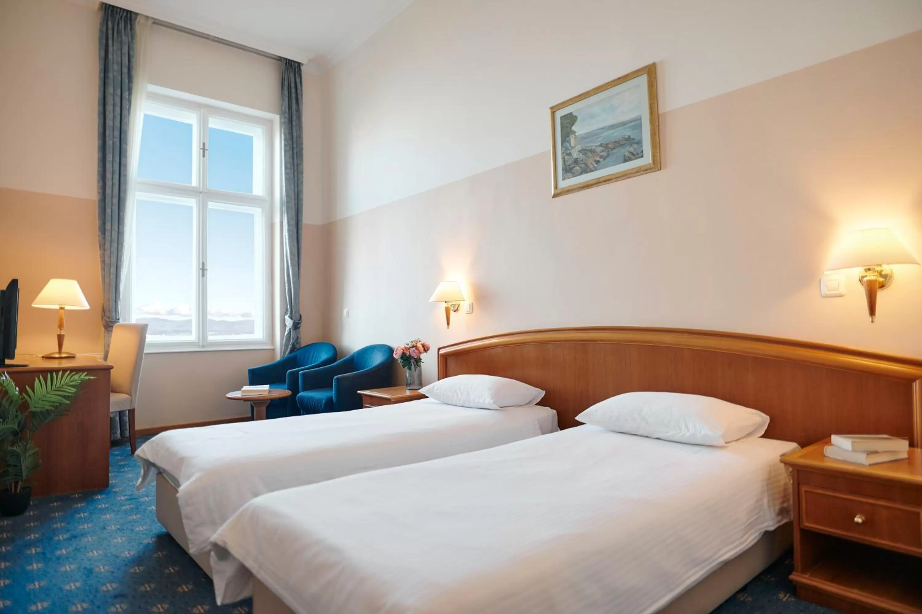 Standard Double or Twin Room with Sea View - single occupancy in Hotel Lovran