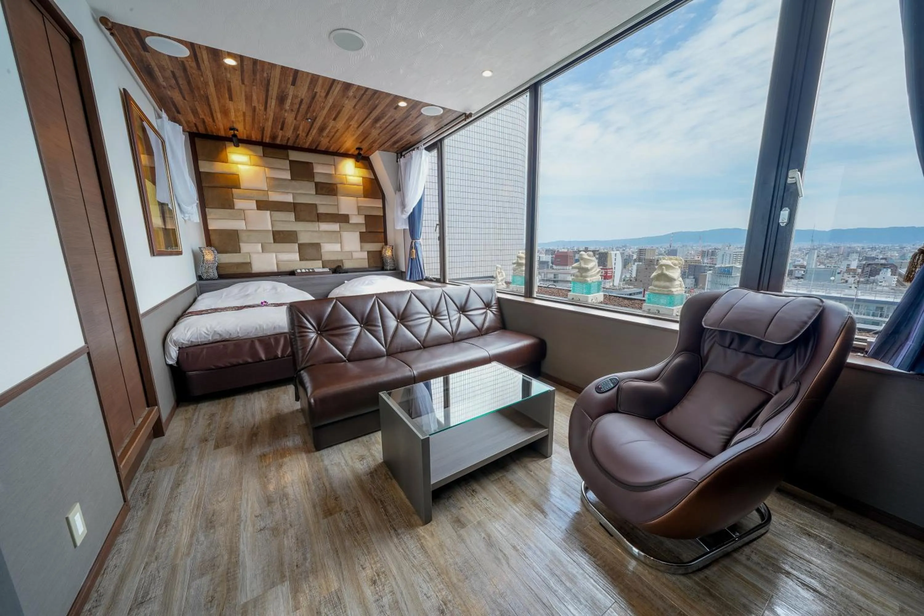 Panorama Deluxe Twin - Non-Smoking with Free All-you-can-drink Alcohol and Light Meal in Anda no Mori Osaka Tennoji Tower