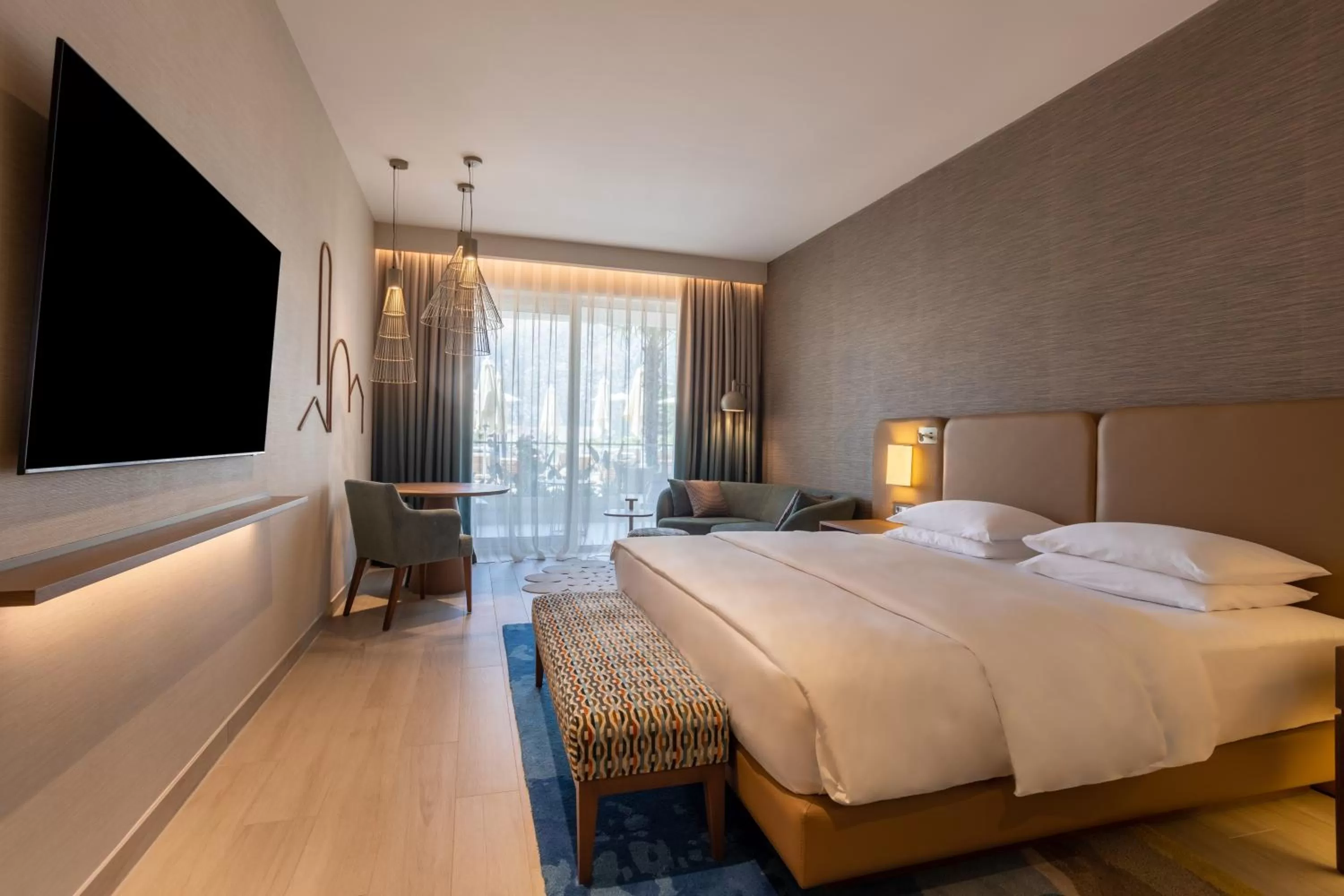 Deluxe King Room with Pool View in Hyatt Regency Kotor Bay Resort