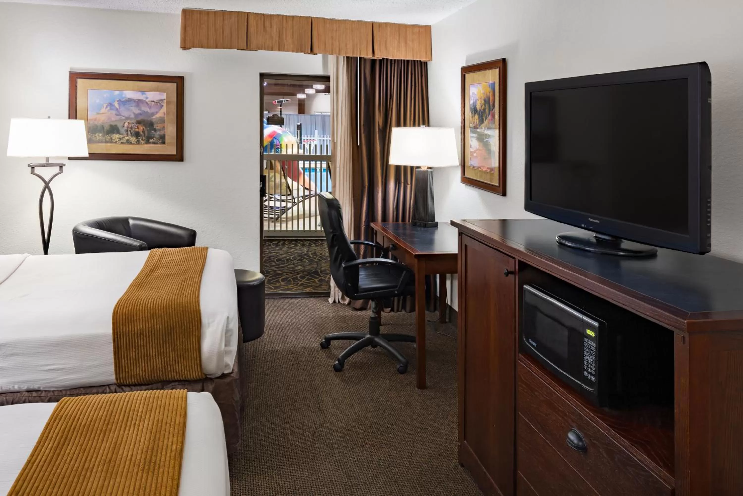 Queen Room with Two Queen Beds - Pet Friendly - Poolside in Ramkota Hotel - Casper